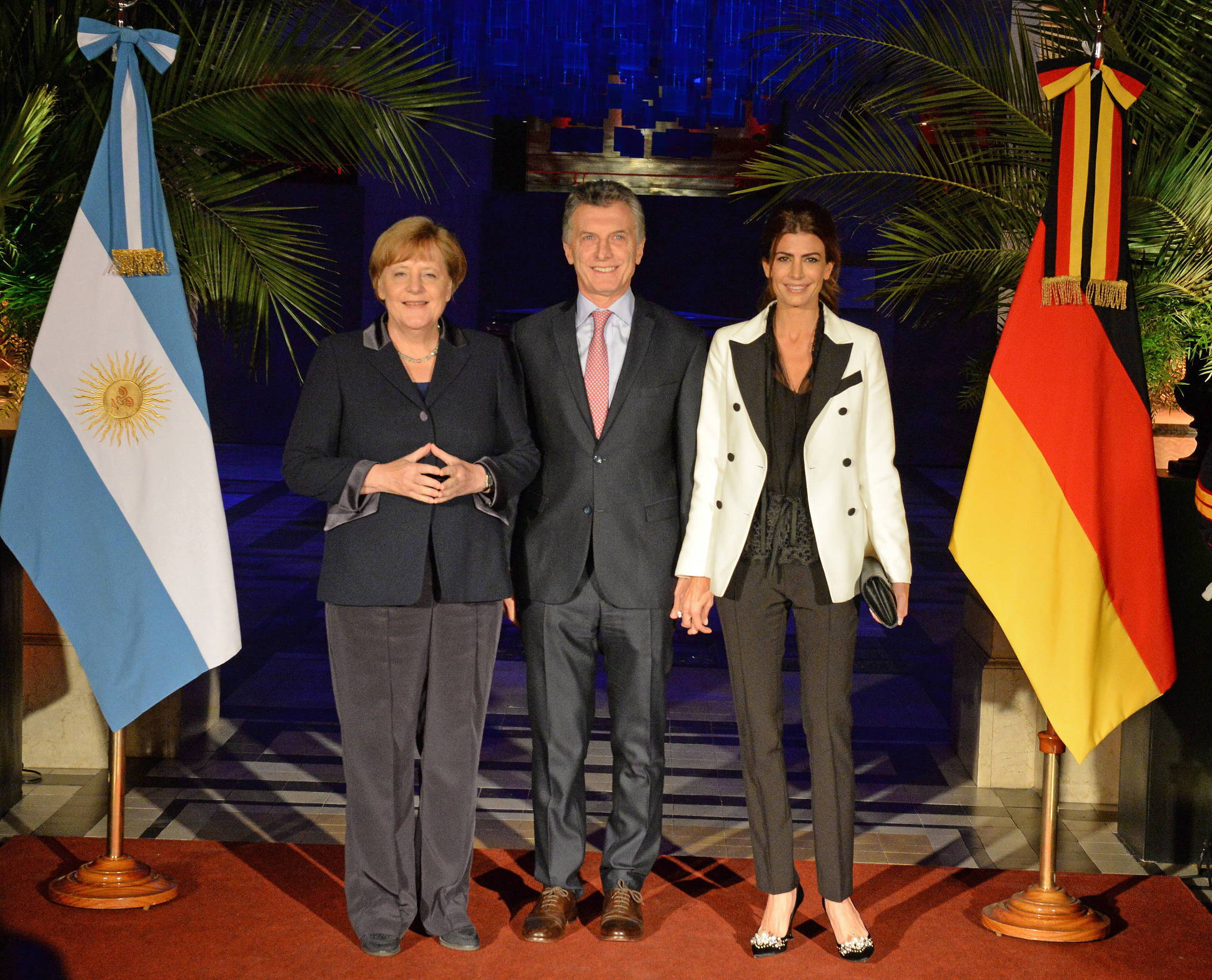 El Presidente ofreció una cena en honor de la canciller Merkel