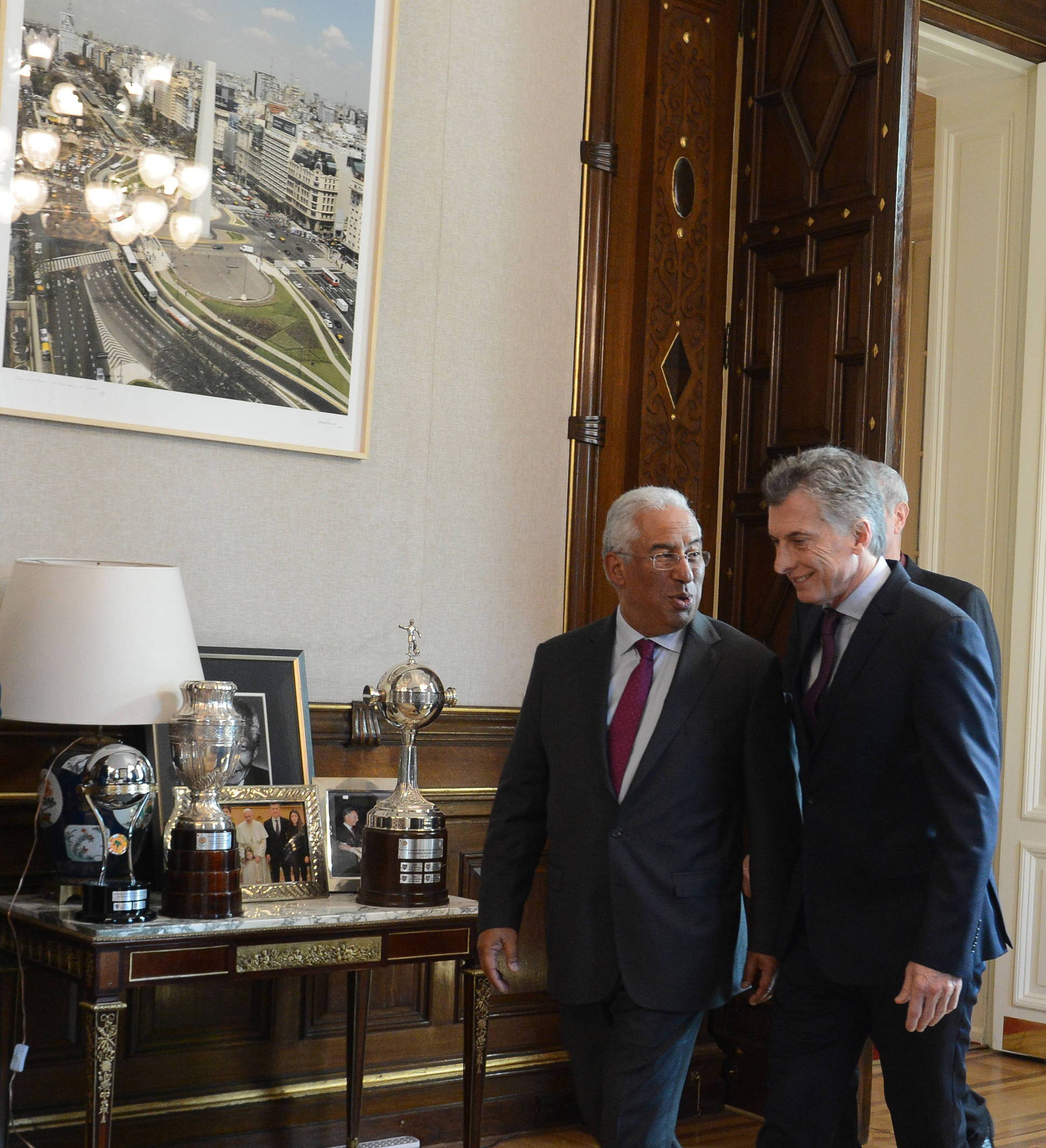 El presidente Macri recibió al primer ministro de Portugal 