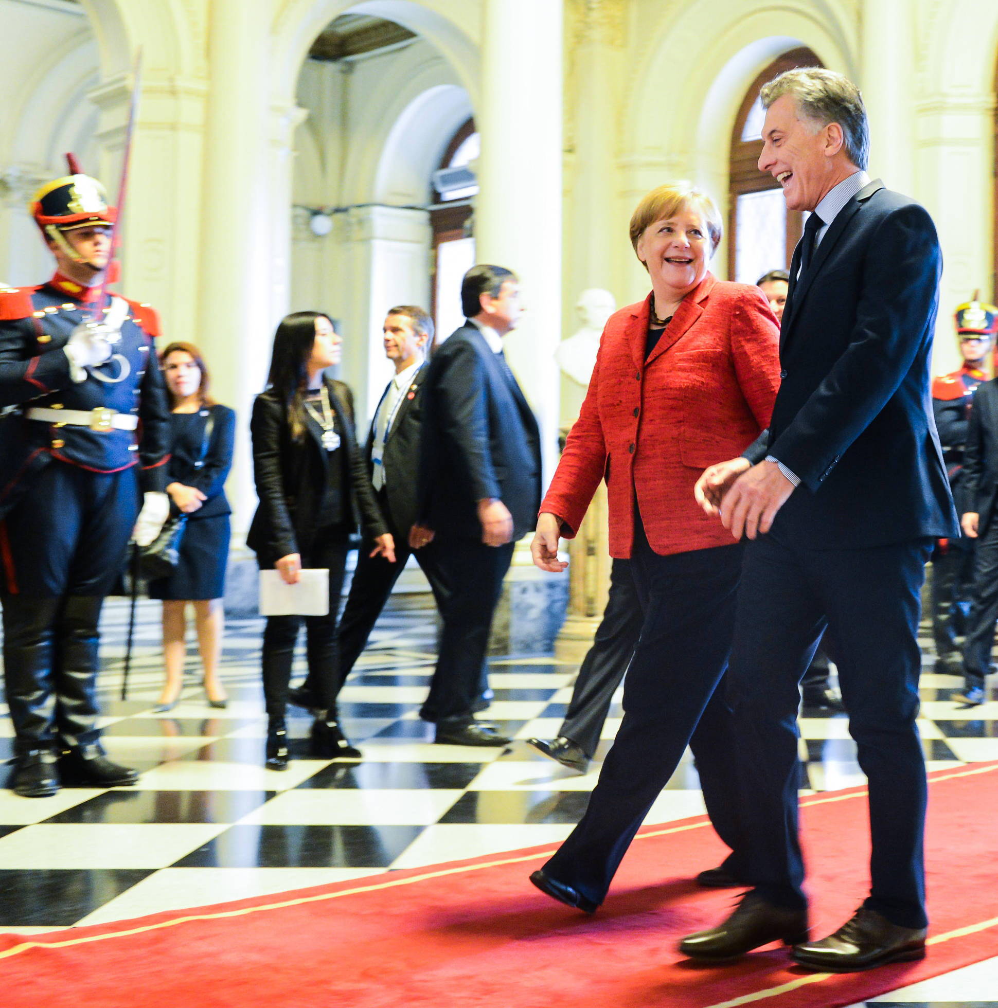 El Presidente recibió a la canciller de Alemania