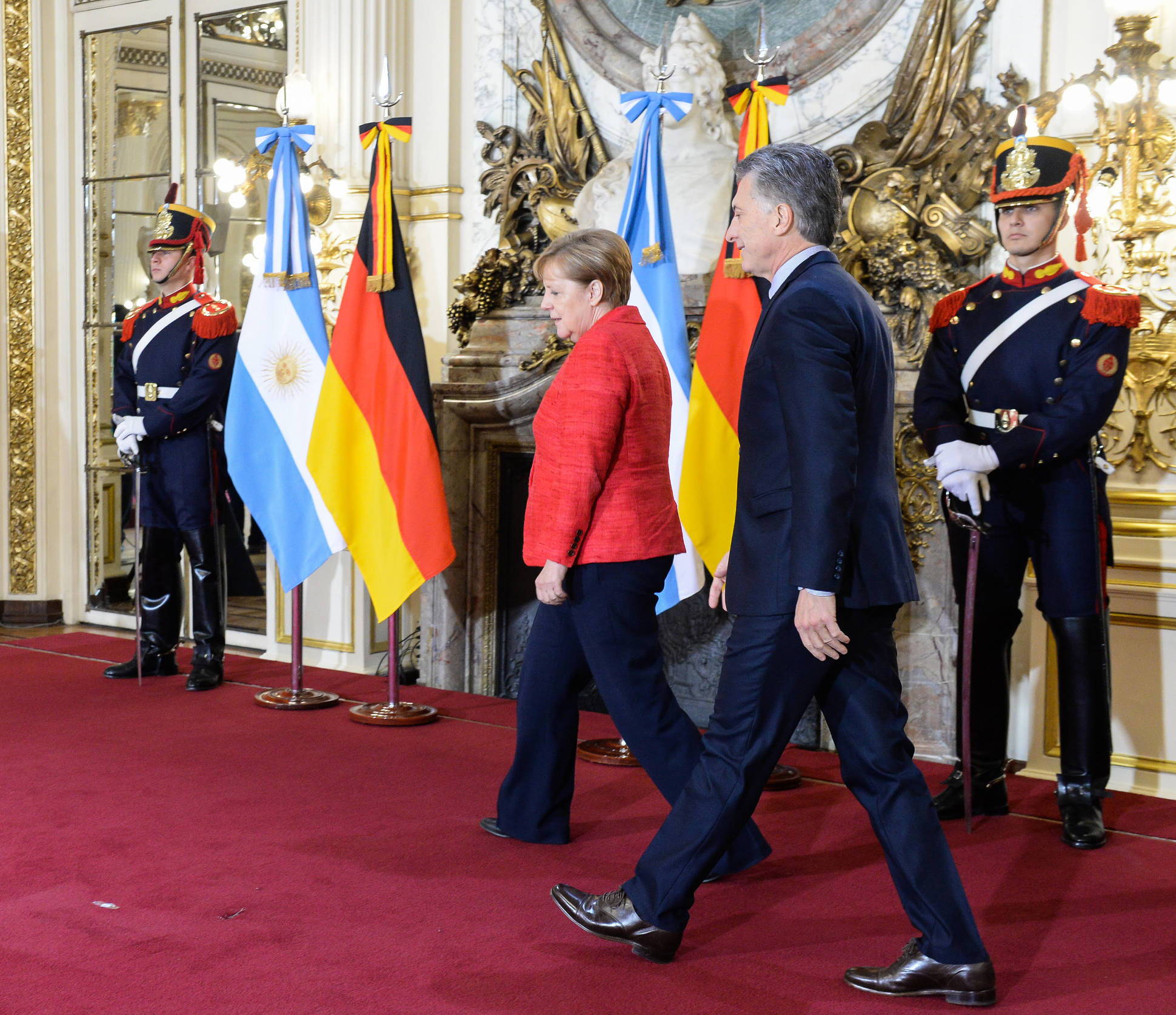 El Presidente recibió a la canciller de Alemania