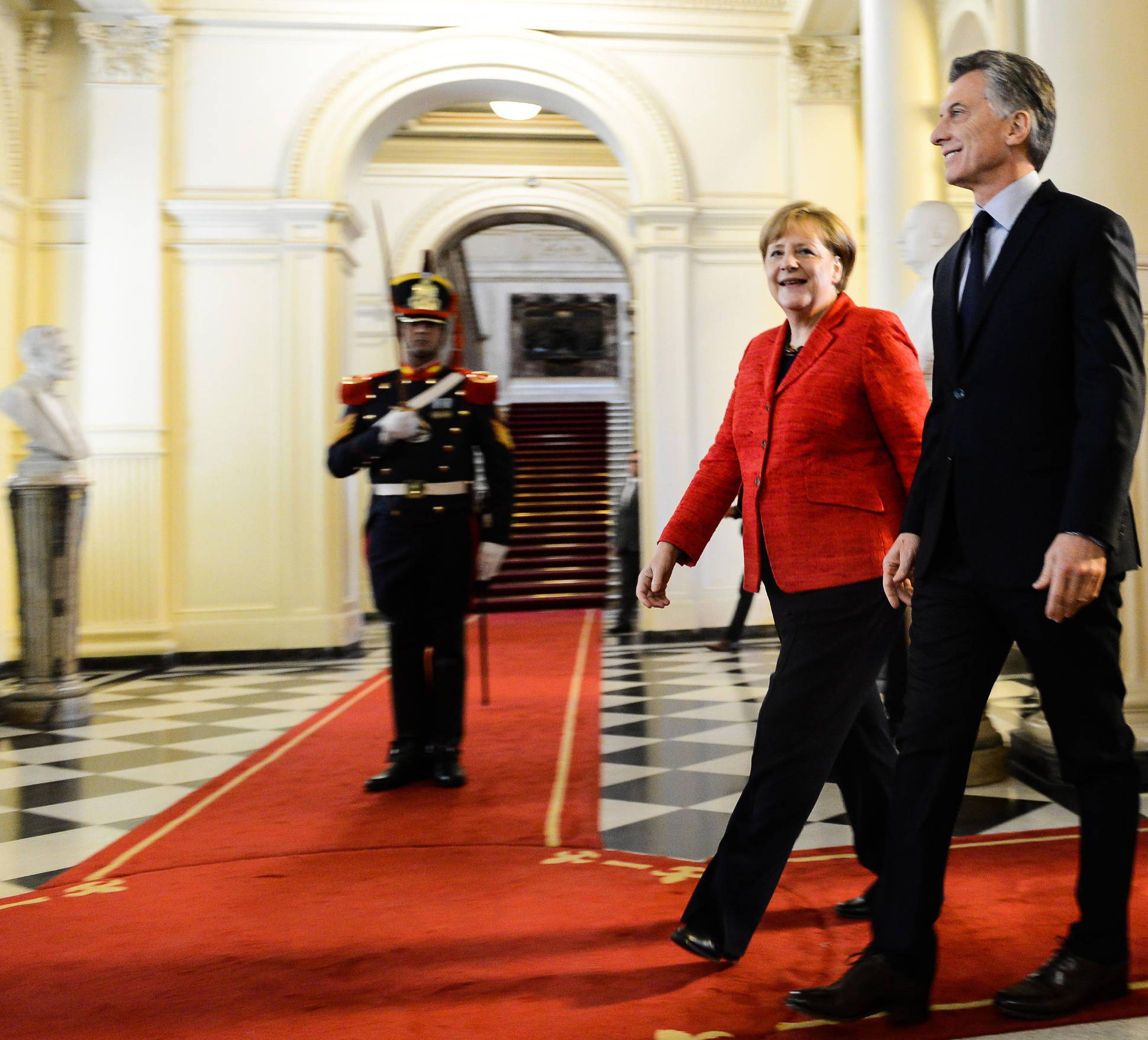 El Presidente recibió a la canciller de Alemania