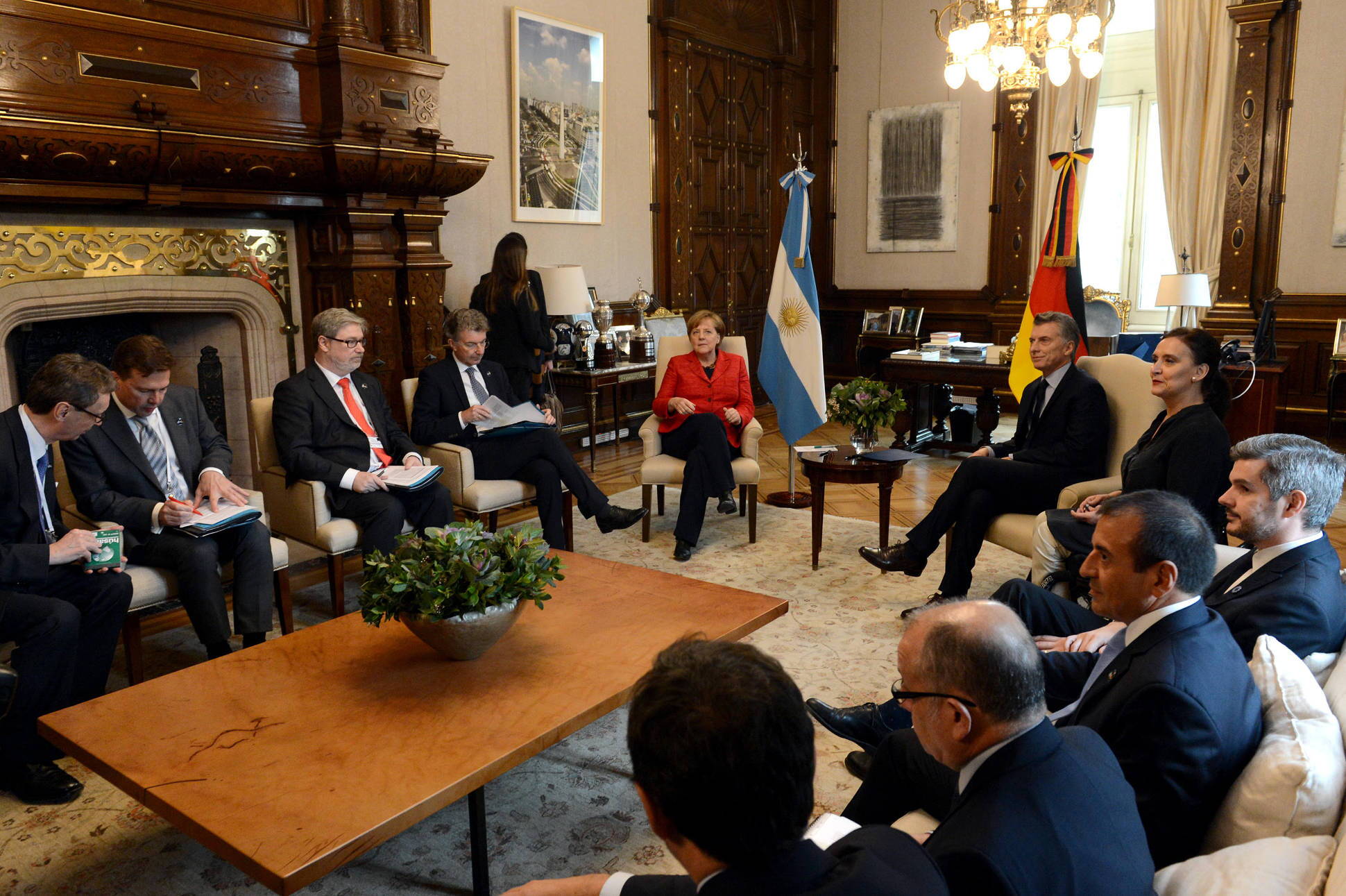 El Presidente recibió a la canciller de Alemania