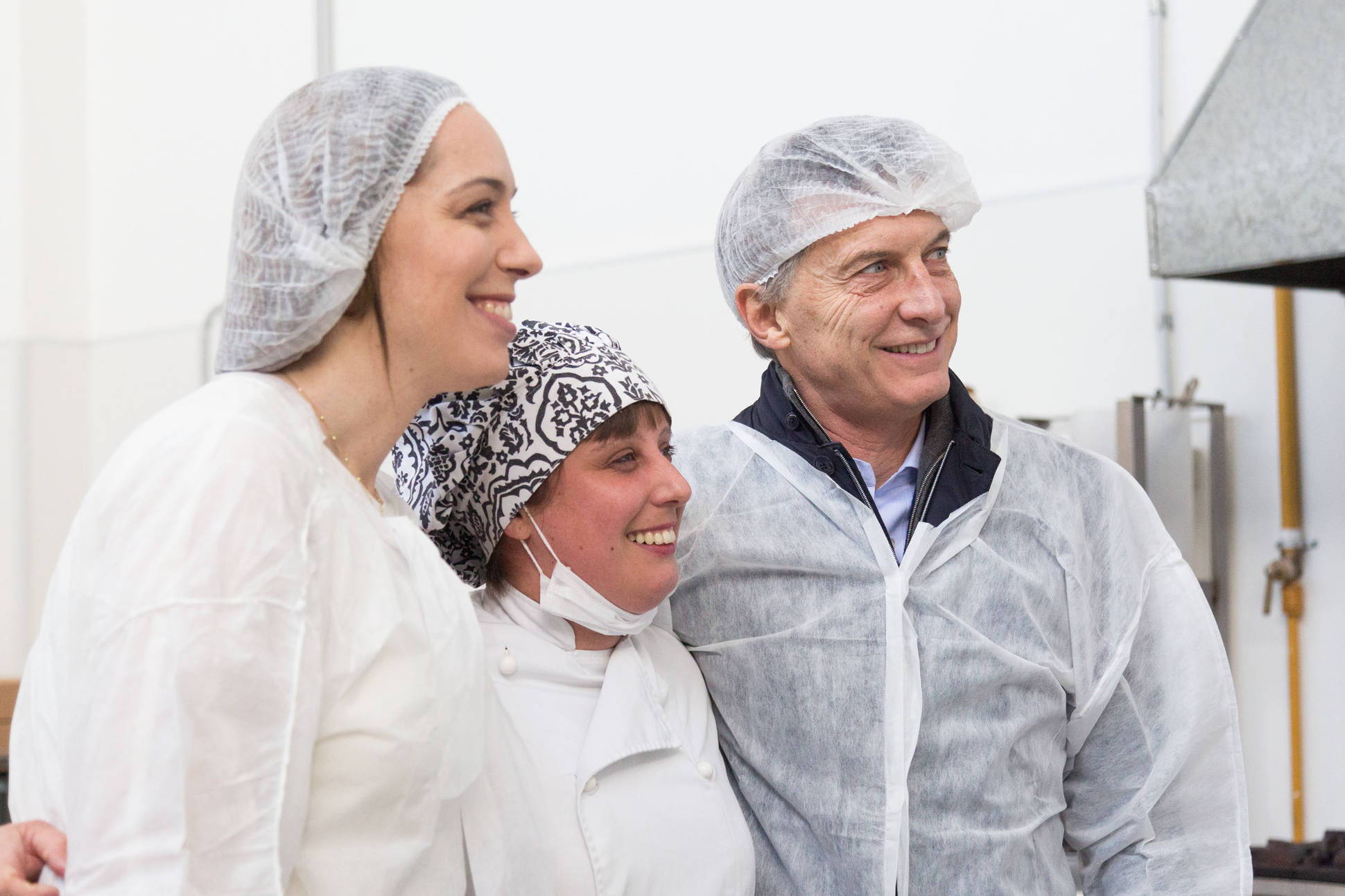 El Presidente visitó una pastelería artesanal en Vicente López