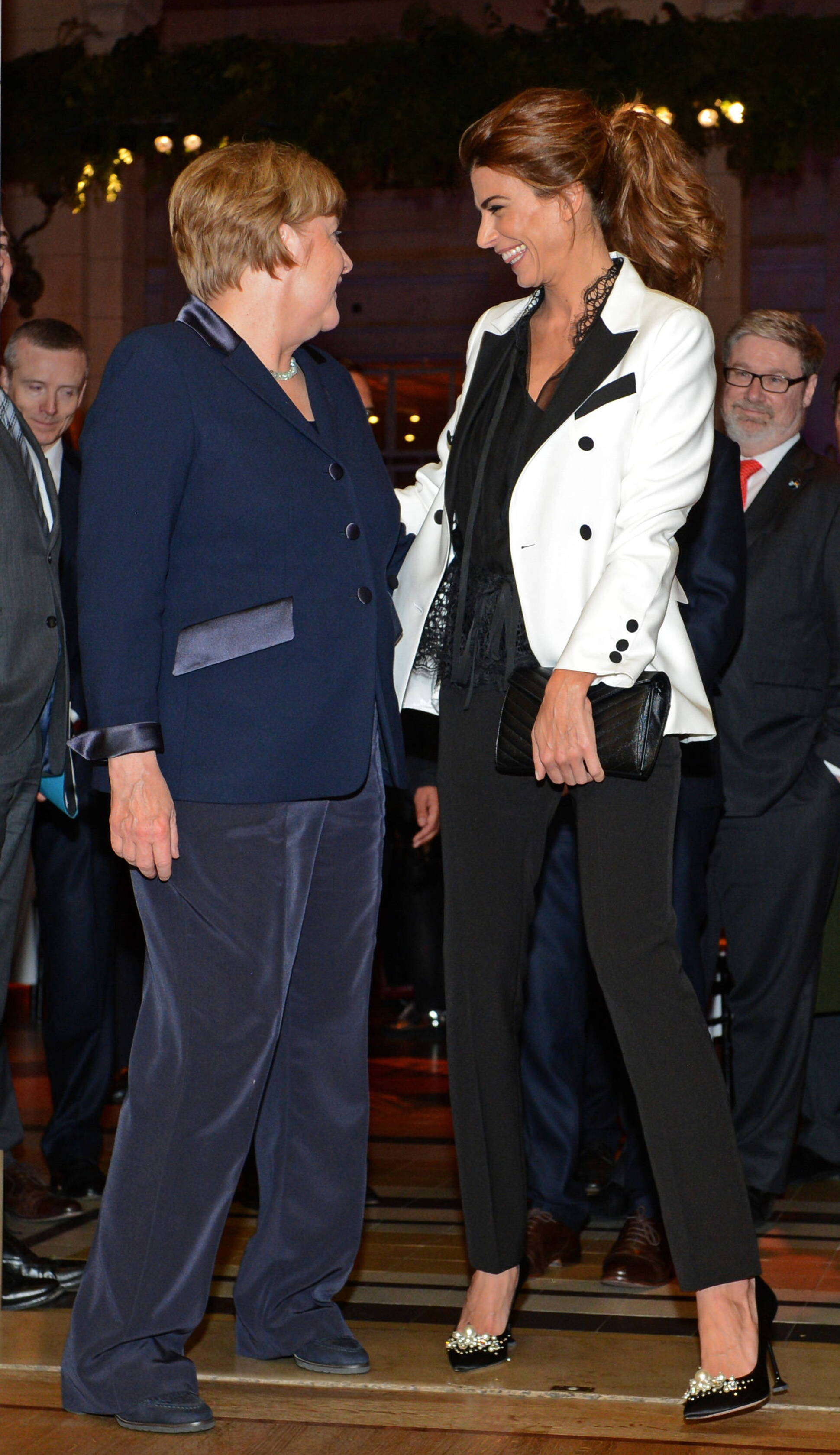 La Primera Dama, en la cena en honor a Angela Merkel