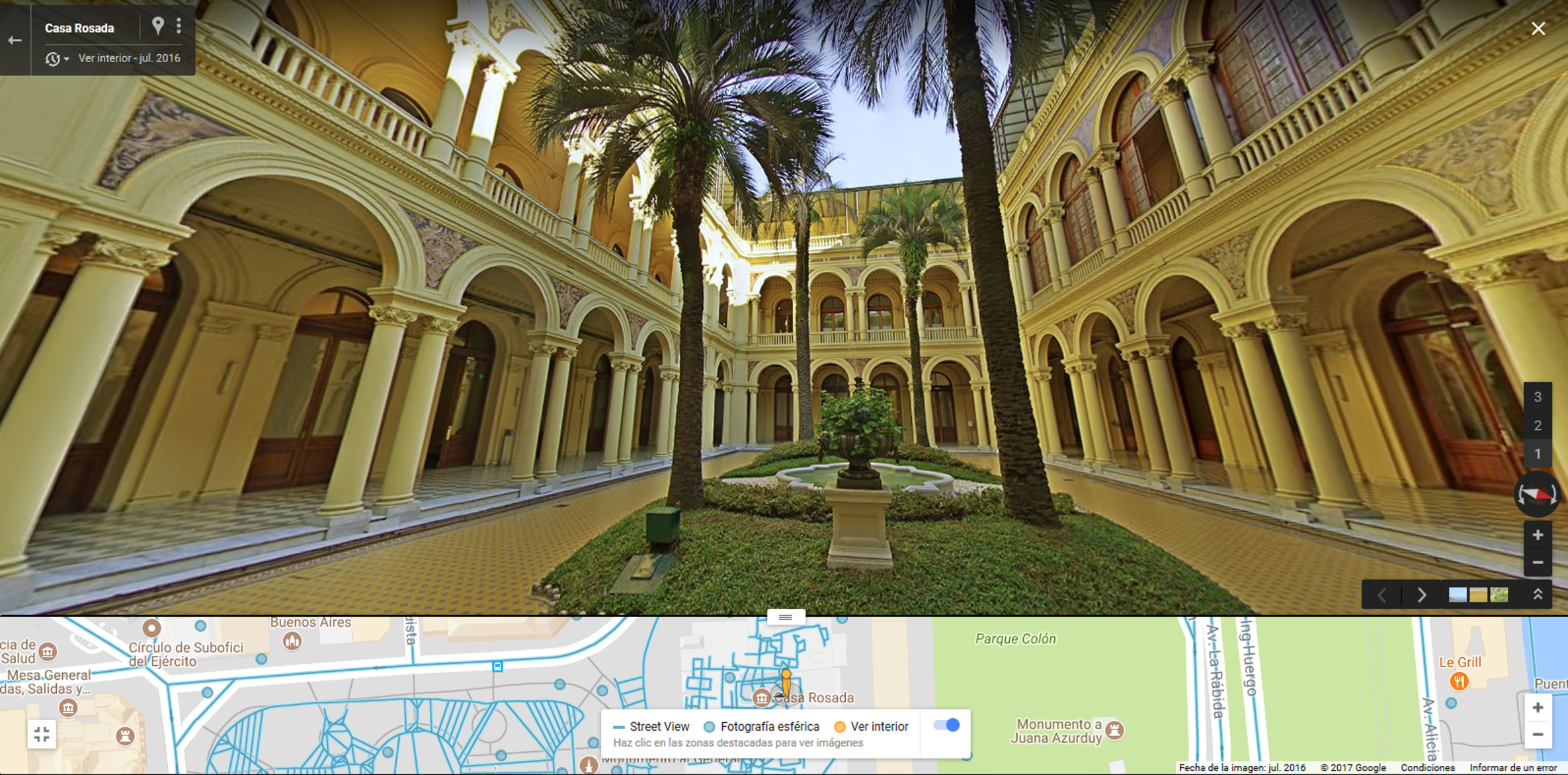 La Casa Rosada llega a Google Street View
