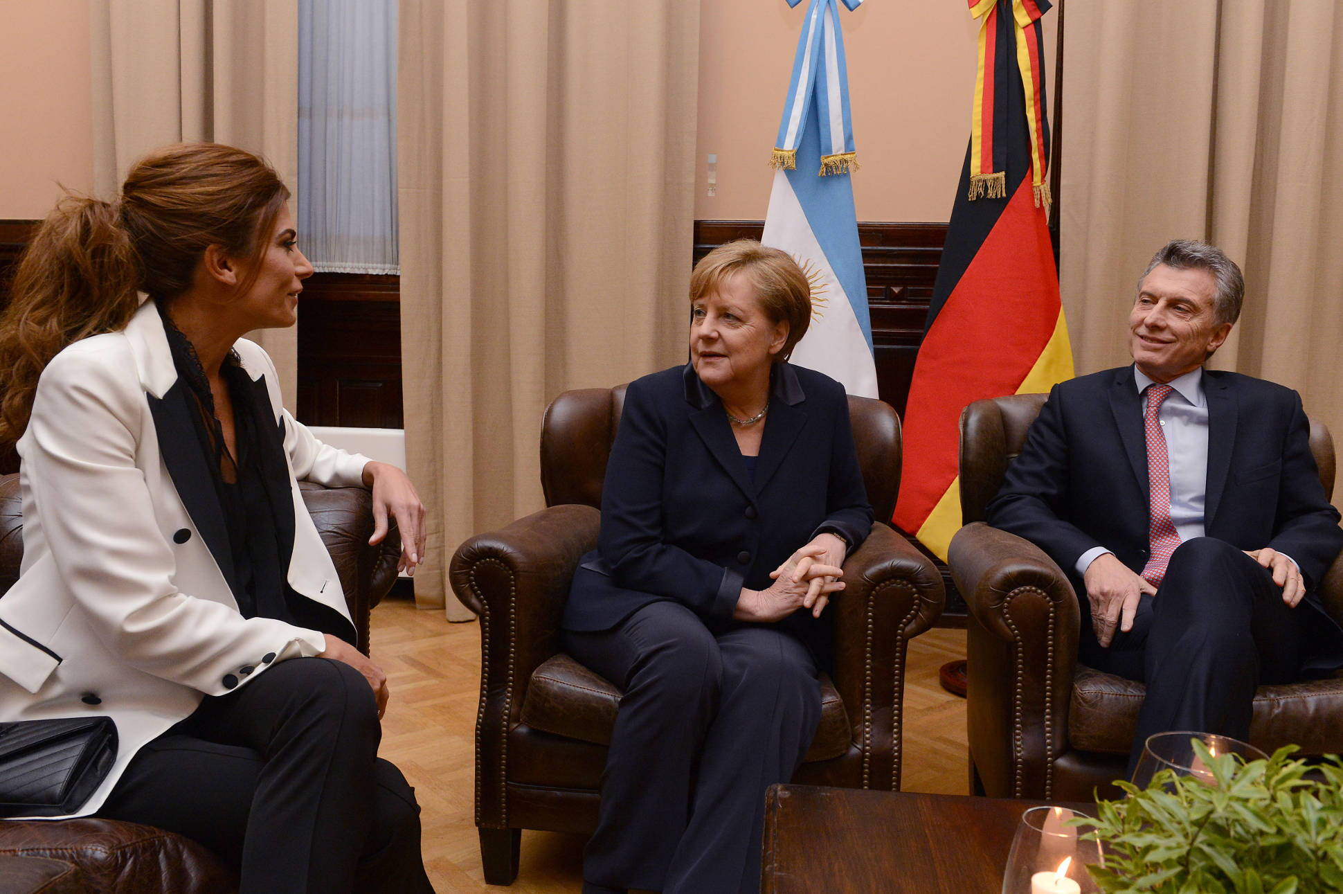 El Presidente ofreció una cena en honor de la canciller Merkel