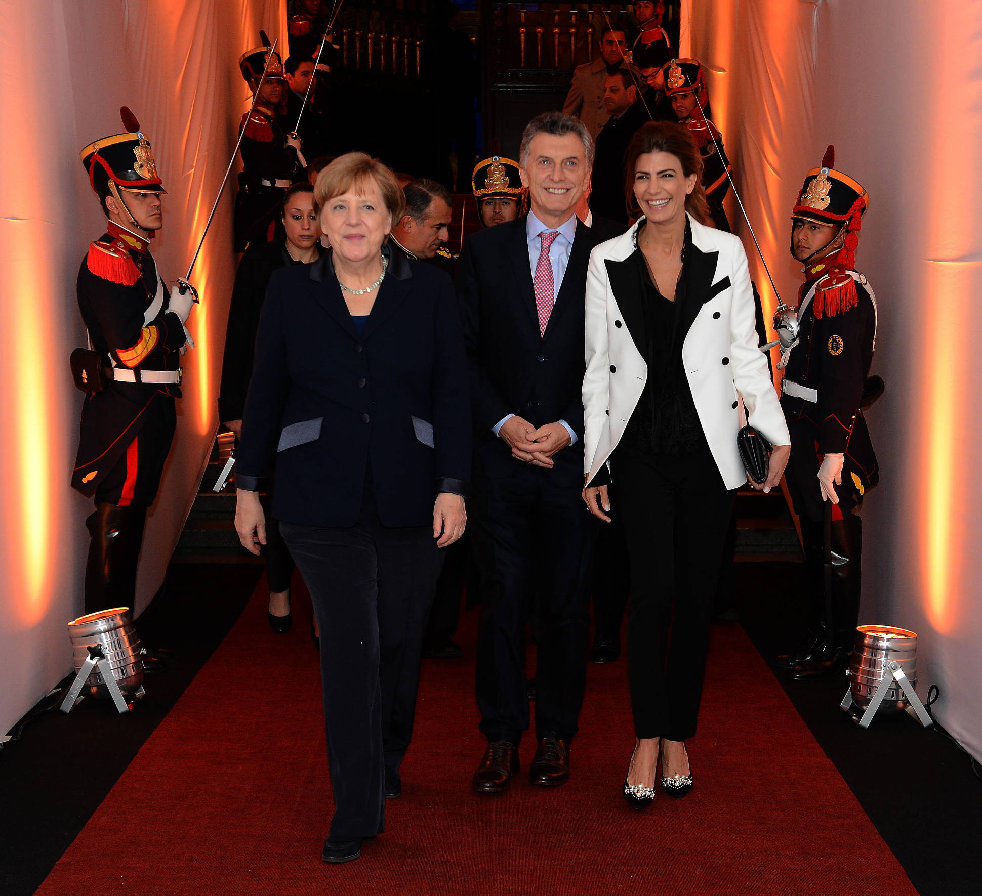 La Primera Dama, en la cena en honor a Angela Merkel