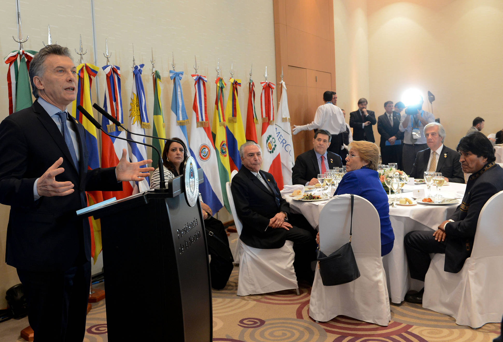El Presidente llamó a los países del Mercosur a dar muestras al mundo del “valor de la integración”