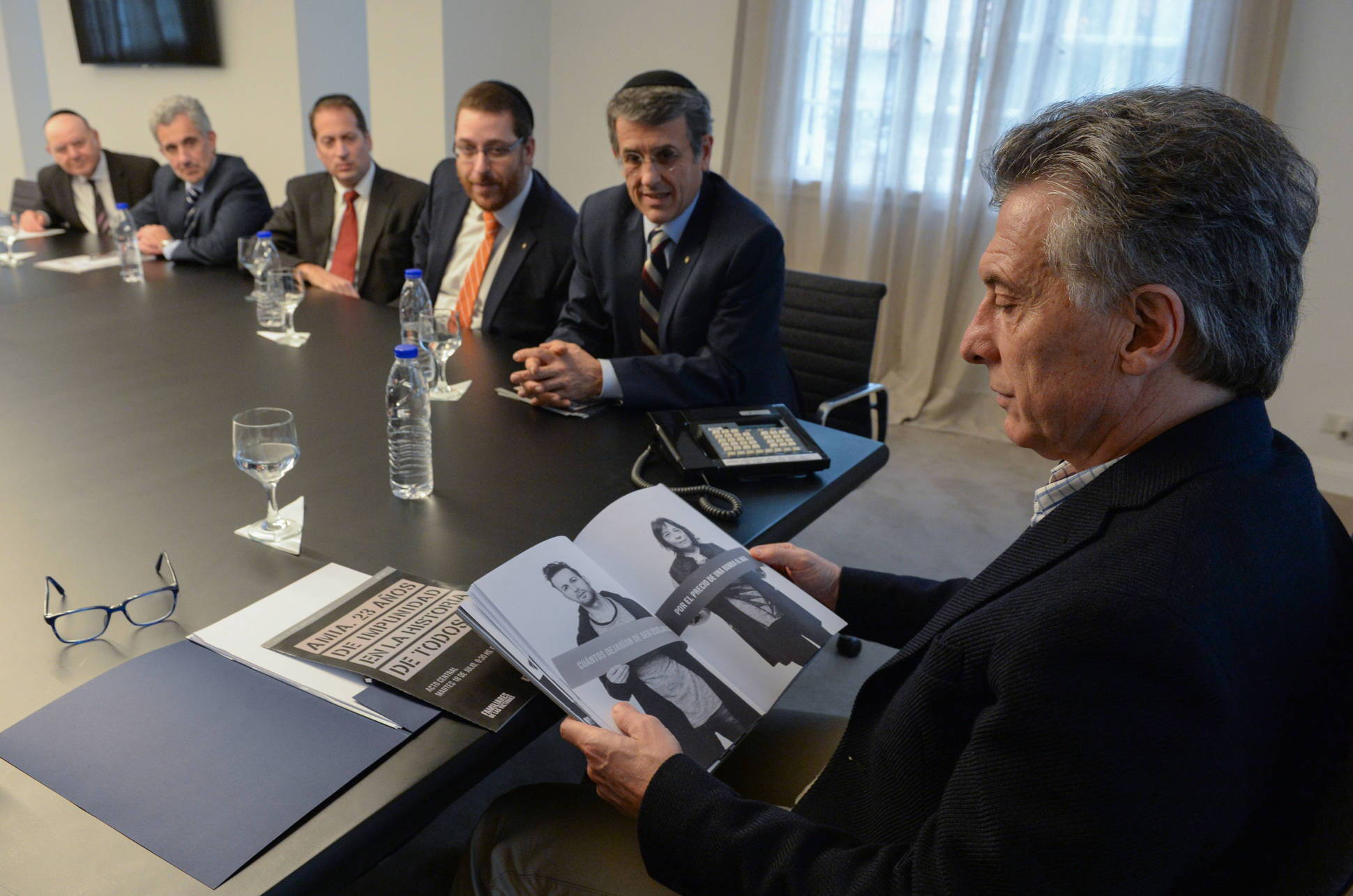 El presidente Macri recibió a la nueva conducción de la AMIA