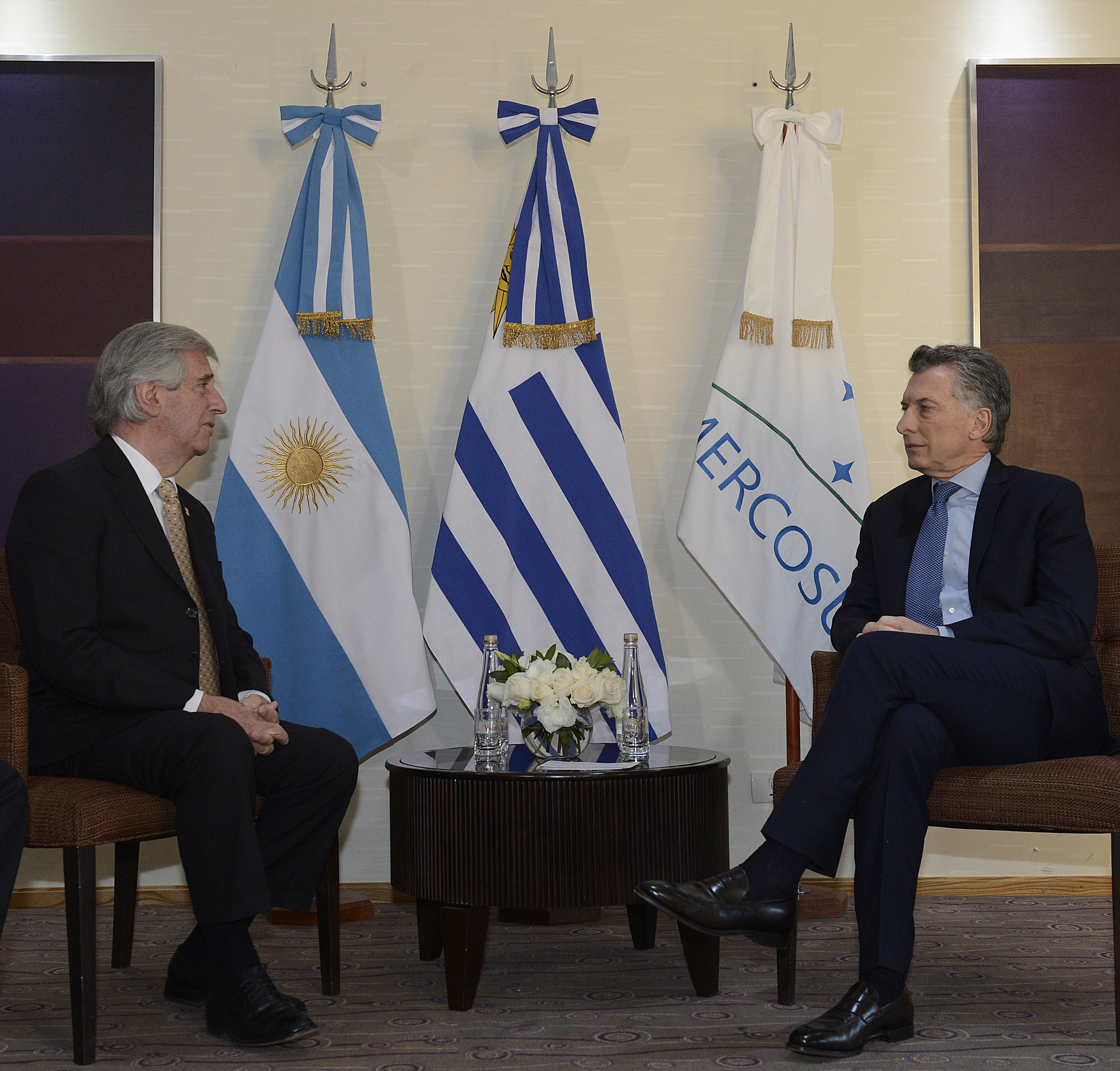 Mauricio Macri mantuvo un encuentro con Tabaré Vázquez