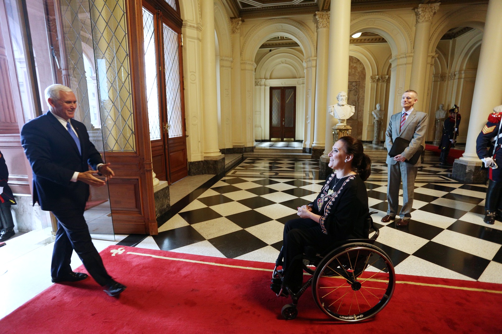 La Vicepresidente recibió en Casa Rosada al vicepresidente de Estados Unidos, Mike Pence