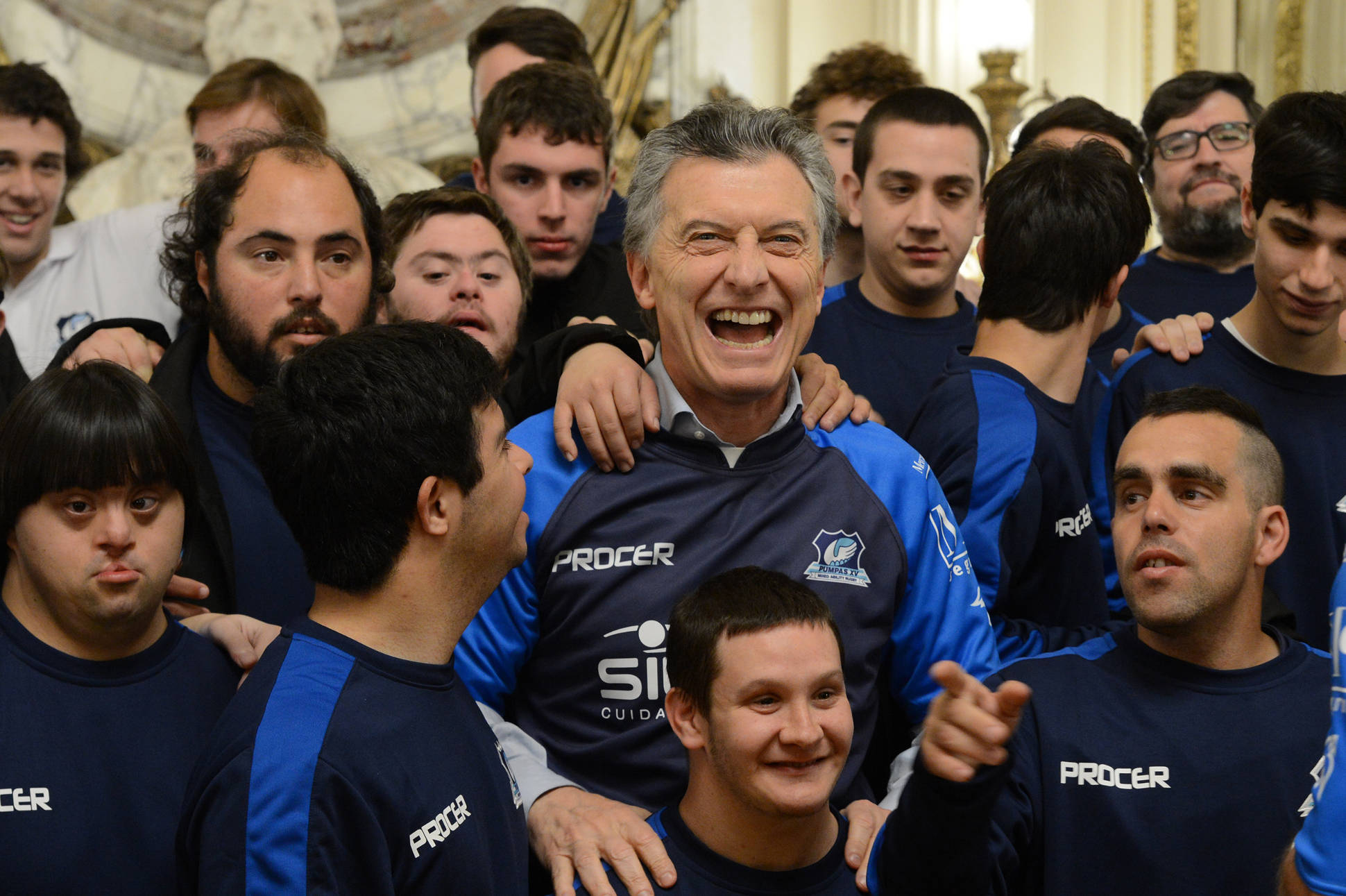 Macri recibió al seleccionado nacional de rugby inclusivo que participará del Mundial