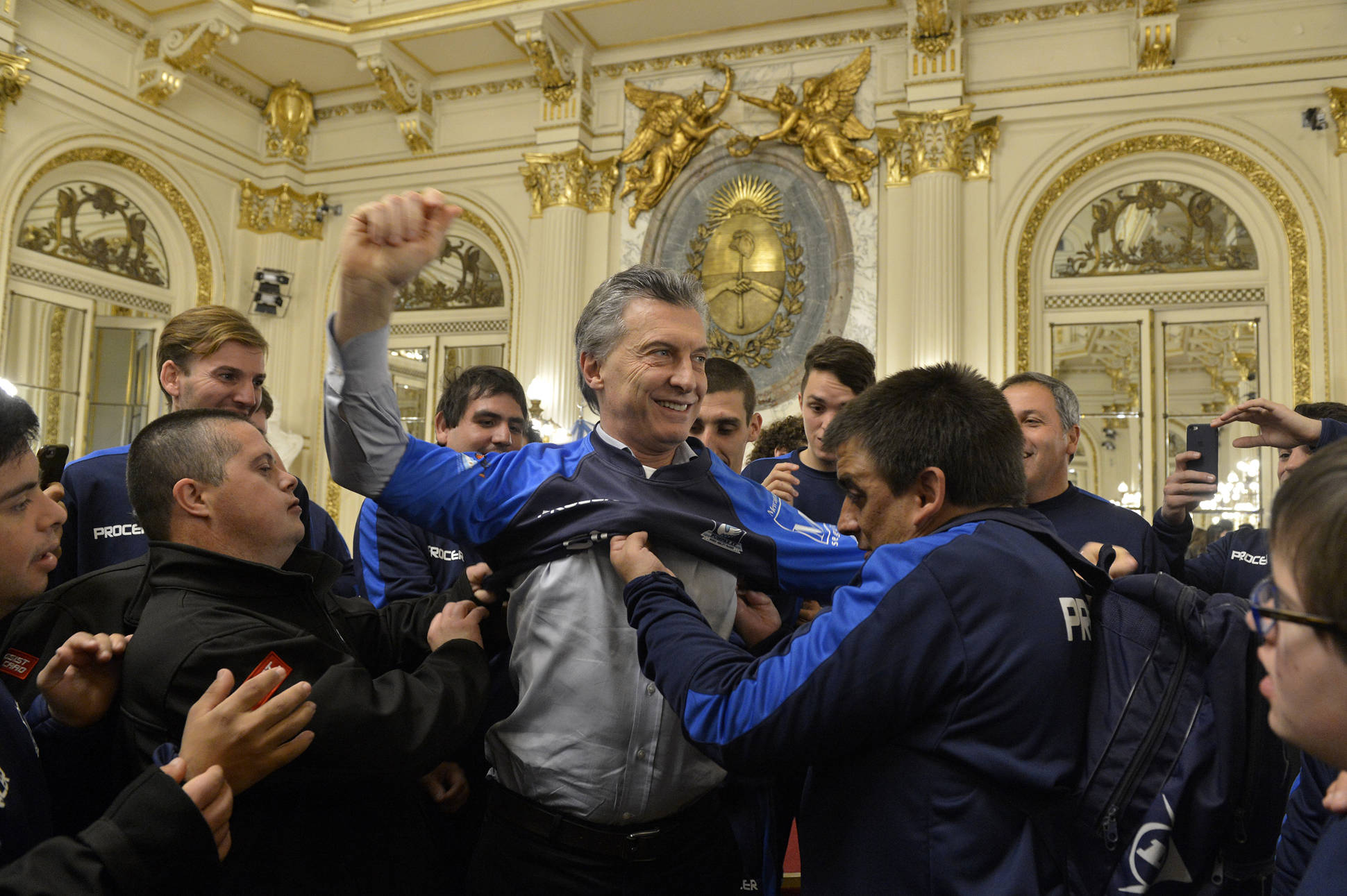Macri recibió al seleccionado nacional de rugby inclusivo que participará del Mundial