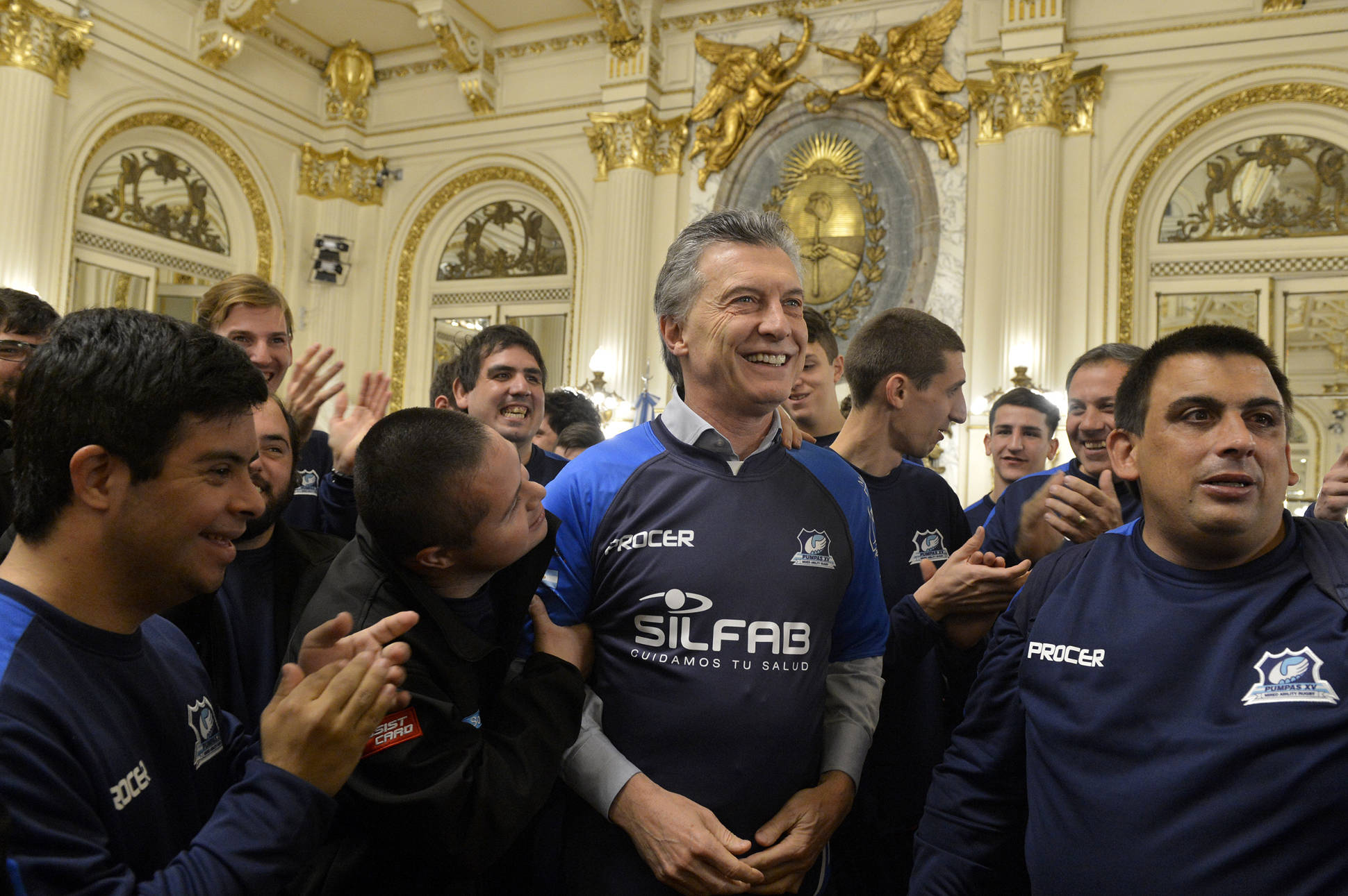 Macri recibió al seleccionado nacional de rugby inclusivo que participará del Mundial