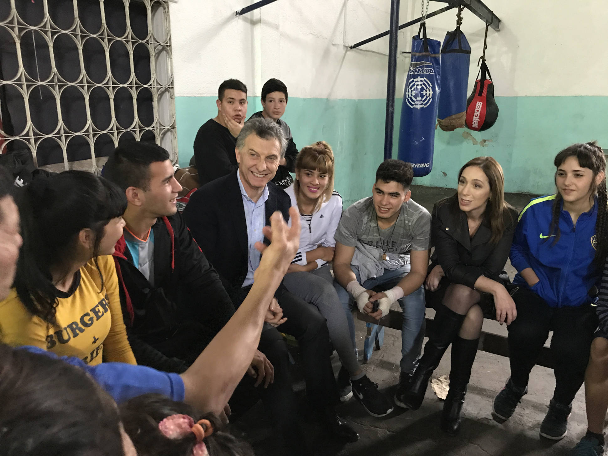 Macri se reunió con profesor de boxeo que enseña gratis a vecinos
