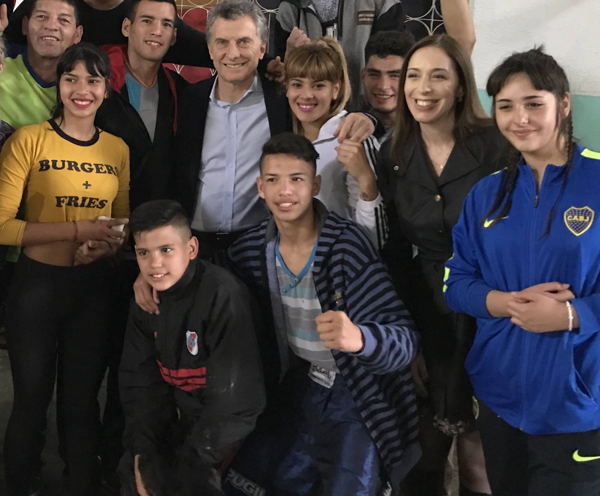 Macri se reunió con profesor de boxeo que enseña gratis a vecinos