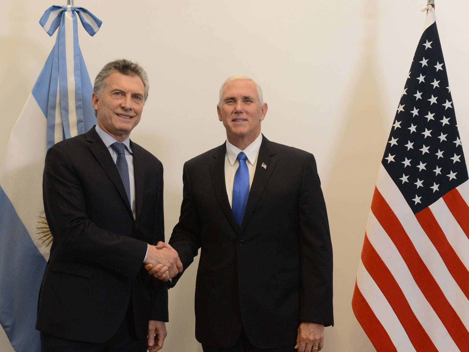 Macri se reunió con el vicepresidente de Estados Unidos