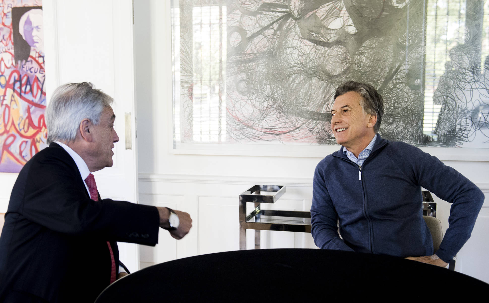Macri recibió al ex mandatario chileno Sebastián Piñera
