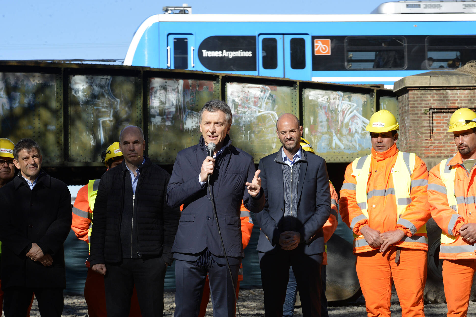 El Presidente presentó el inicio de las obras del viaducto del Ferrocarril Mitre