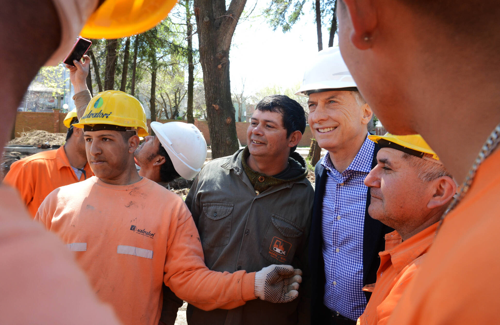 Macri supervisó el inicio de obras en la Residencia de Olivos
