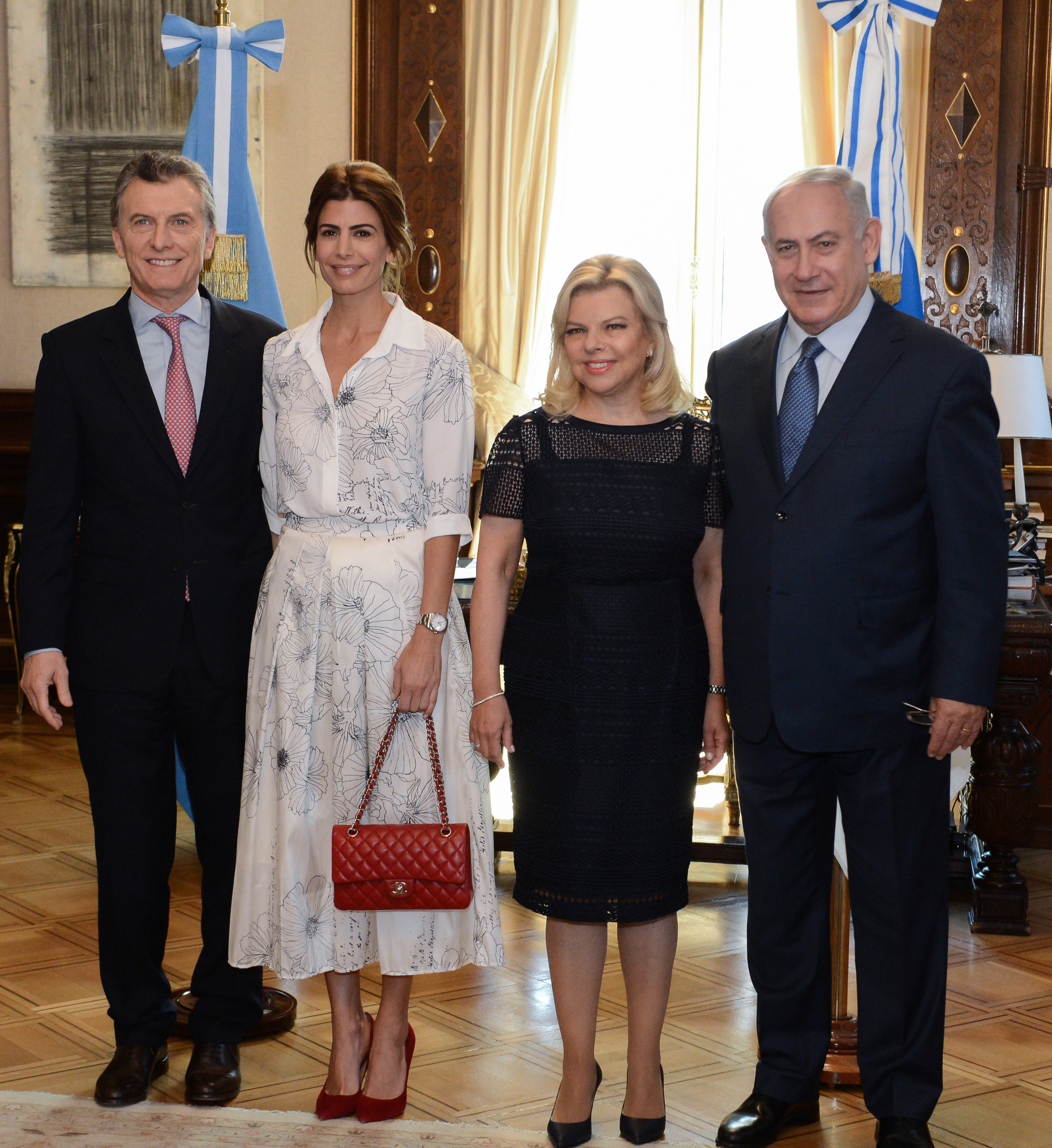 La Primera Dama recibió a la esposa del primer ministro de Israel