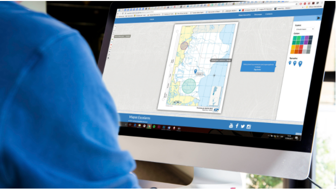 Crean nueva plataforma para trabajar digitalmente sobre mapas escolares