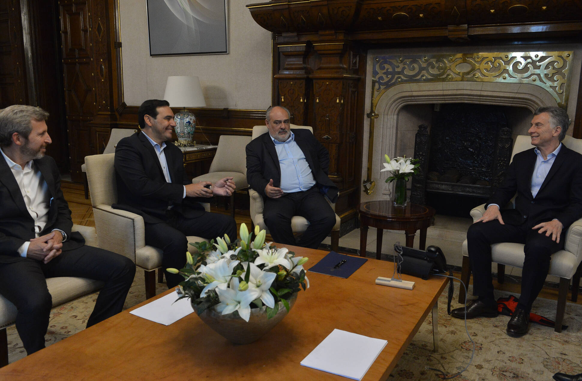 El presidente Macri recibió al gobernador electo de Corrientes, Gustavo Valdés