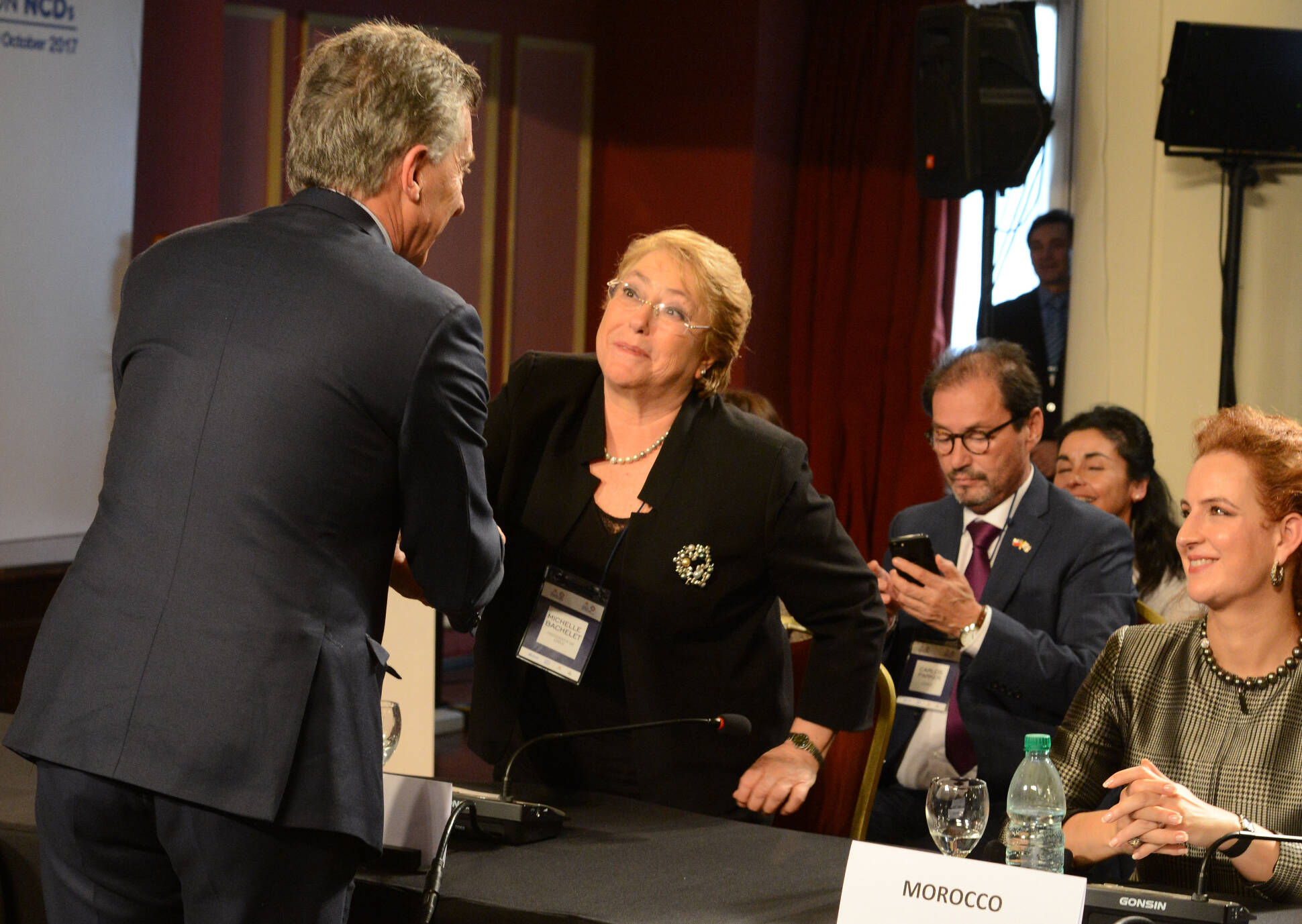 Macri asistió a la apertura de la Conferencia Mundial sobre Enfermedades No Transmisibles en Uruguay