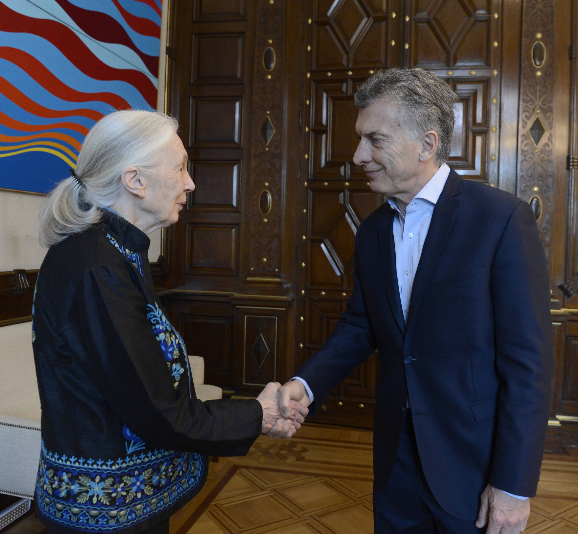 El Presidente recibió a la reconocida ambientalista y conservacionista Jane Goodall