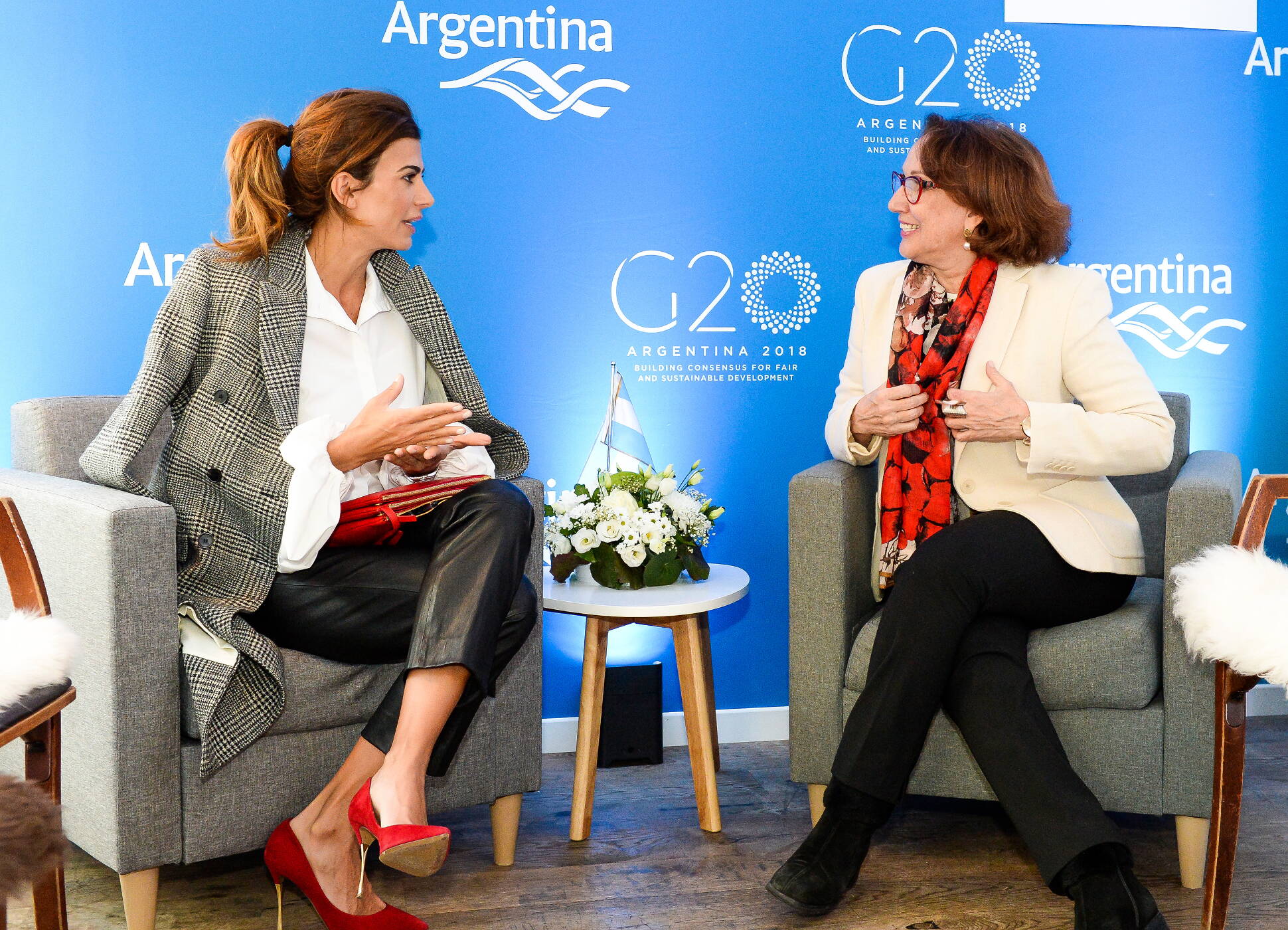 La agenda de Juliana Awada en Davos, con eje en el W20 y una convocatoria a participar en la cumbre de Argentina