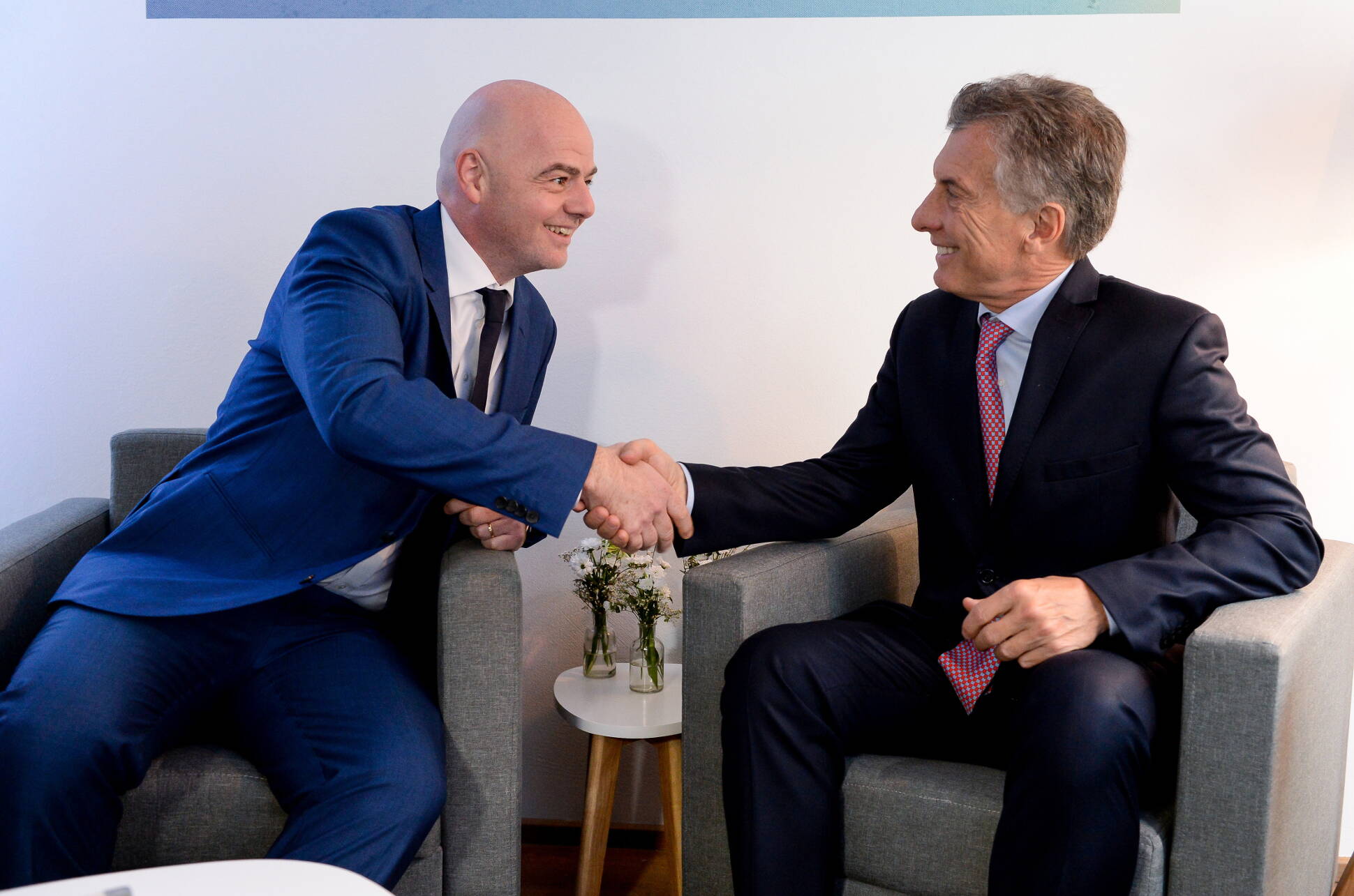 El Presidente se reunió con el titular de la FIFA, Gianni Infantino