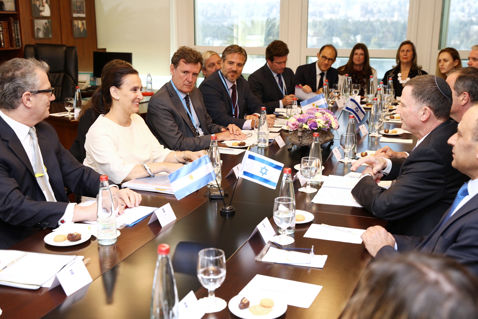 Gabriela Michetti fue recibida por el Presidente del Parlamento de Israel
