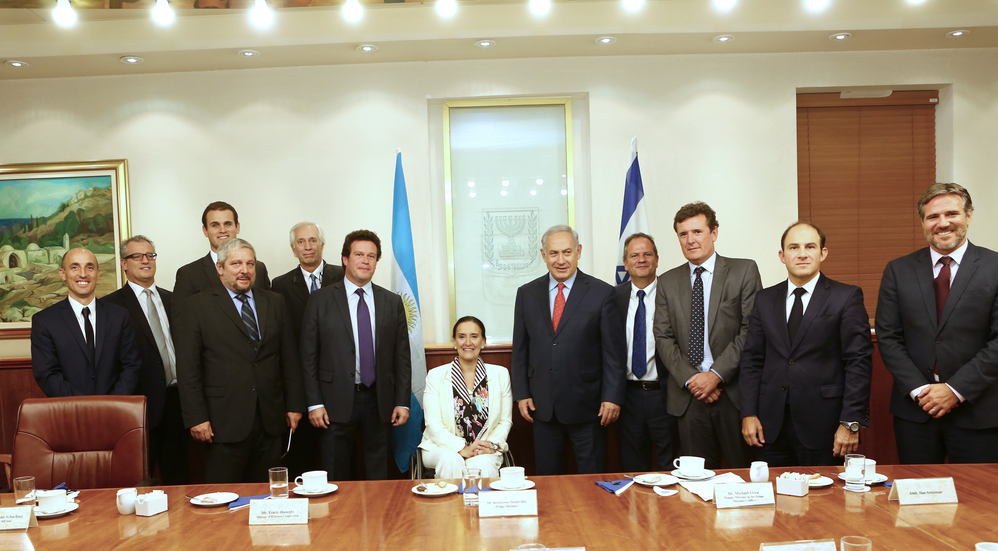Michetti se reunió con Netanyahu