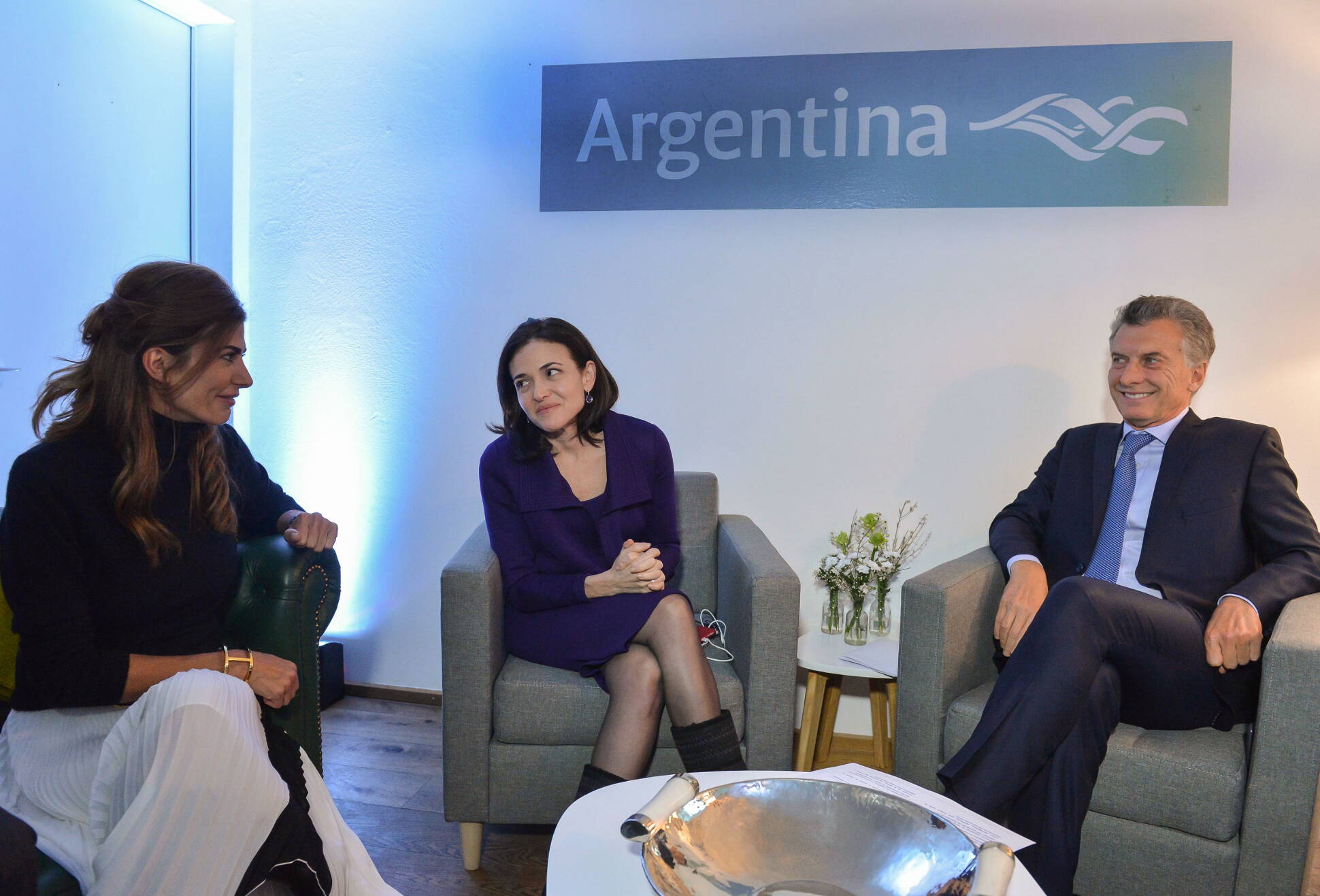 El presidente Macri se reunió en Davos con líderes de importantes empresas internacionales