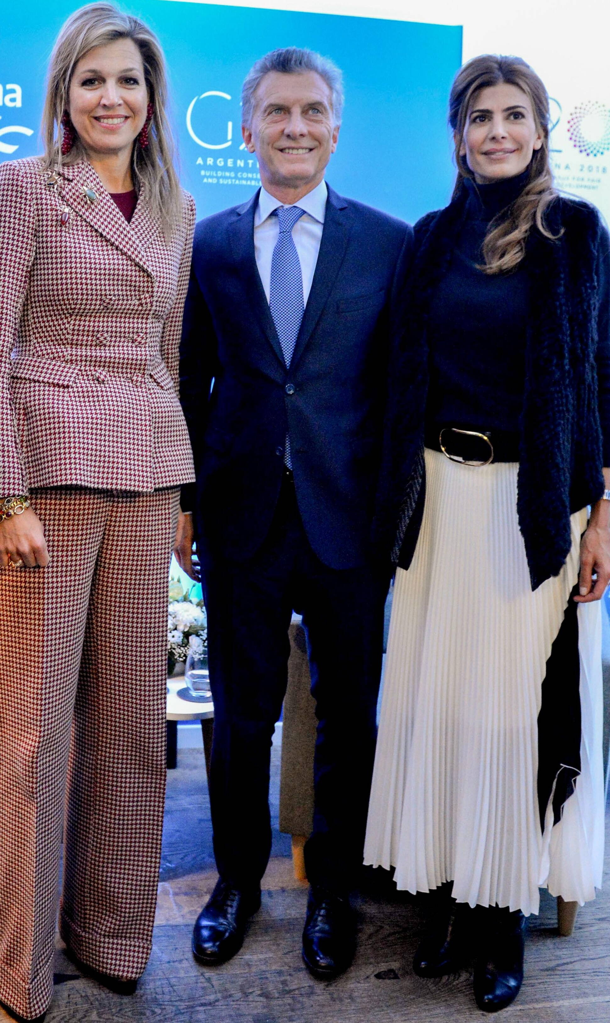 Macri, junto a la reina Máxima y el primer ministro de los Países Bajos