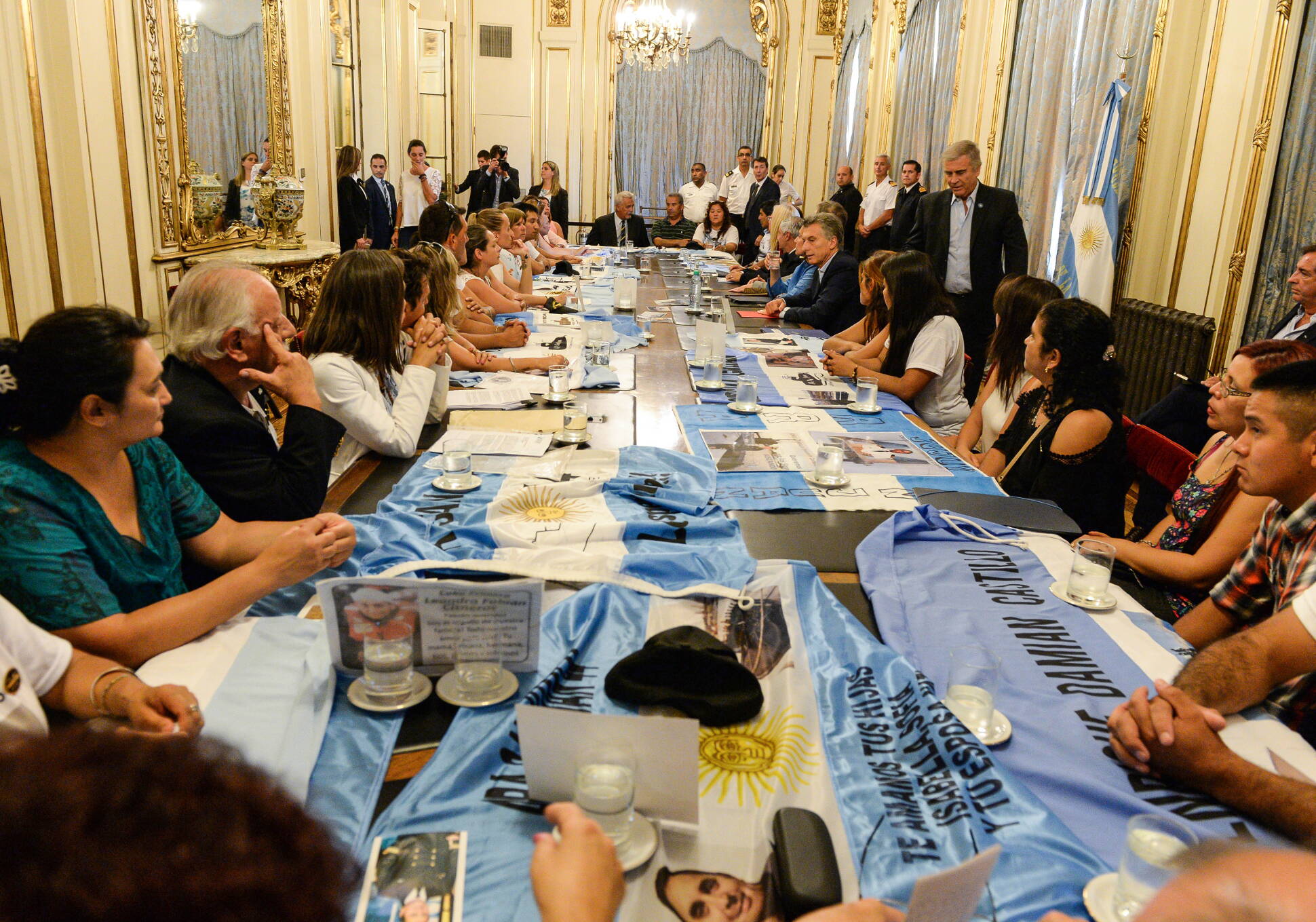 El Presidente recibió a familiares de los tripulantes del submarino ARA San Juan