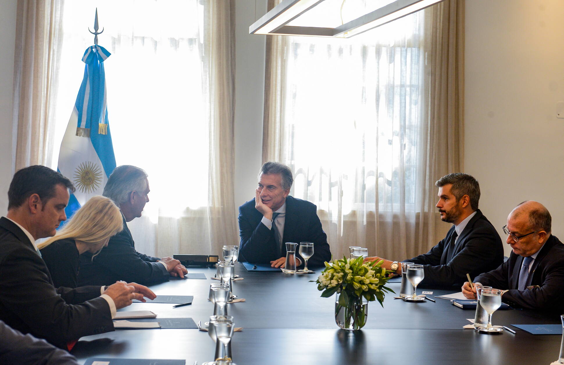 Argentine President Macri receives US Secretary of State Rex Tillerson