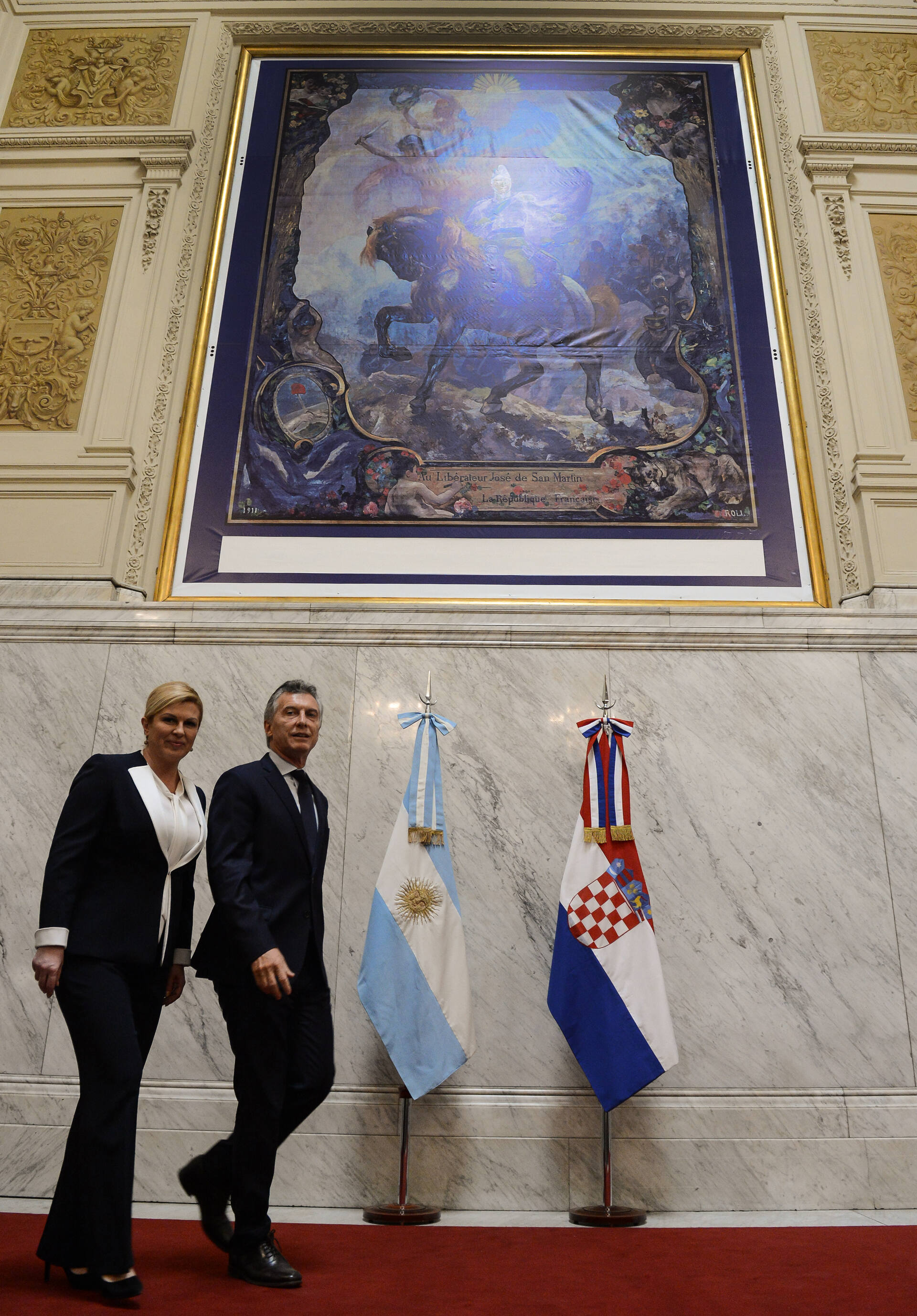 Macri recibió a la presidenta de Croacia