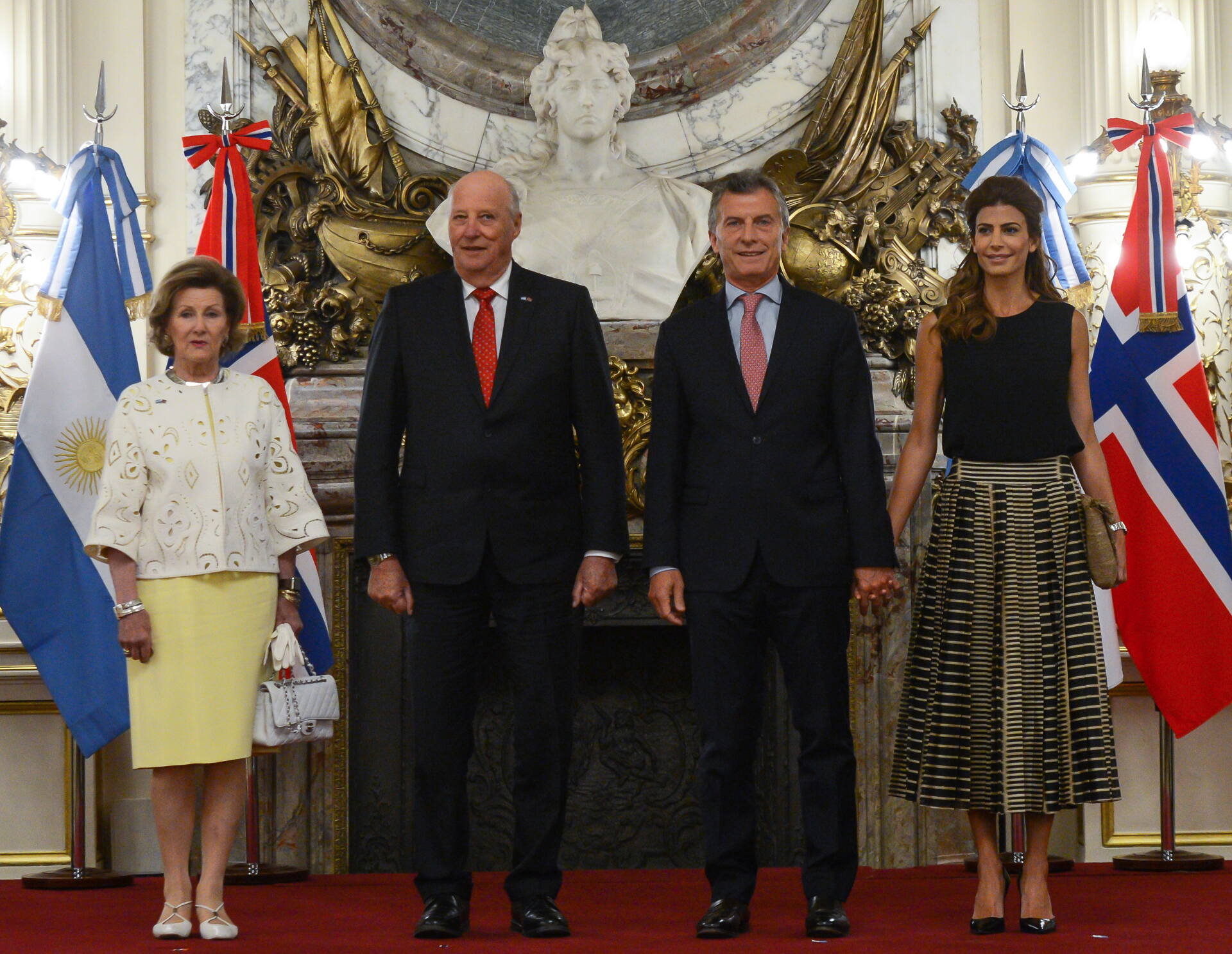 Macri y el rey Harald V abogaron por afianzar la cooperación entre la Argentina y Noruega