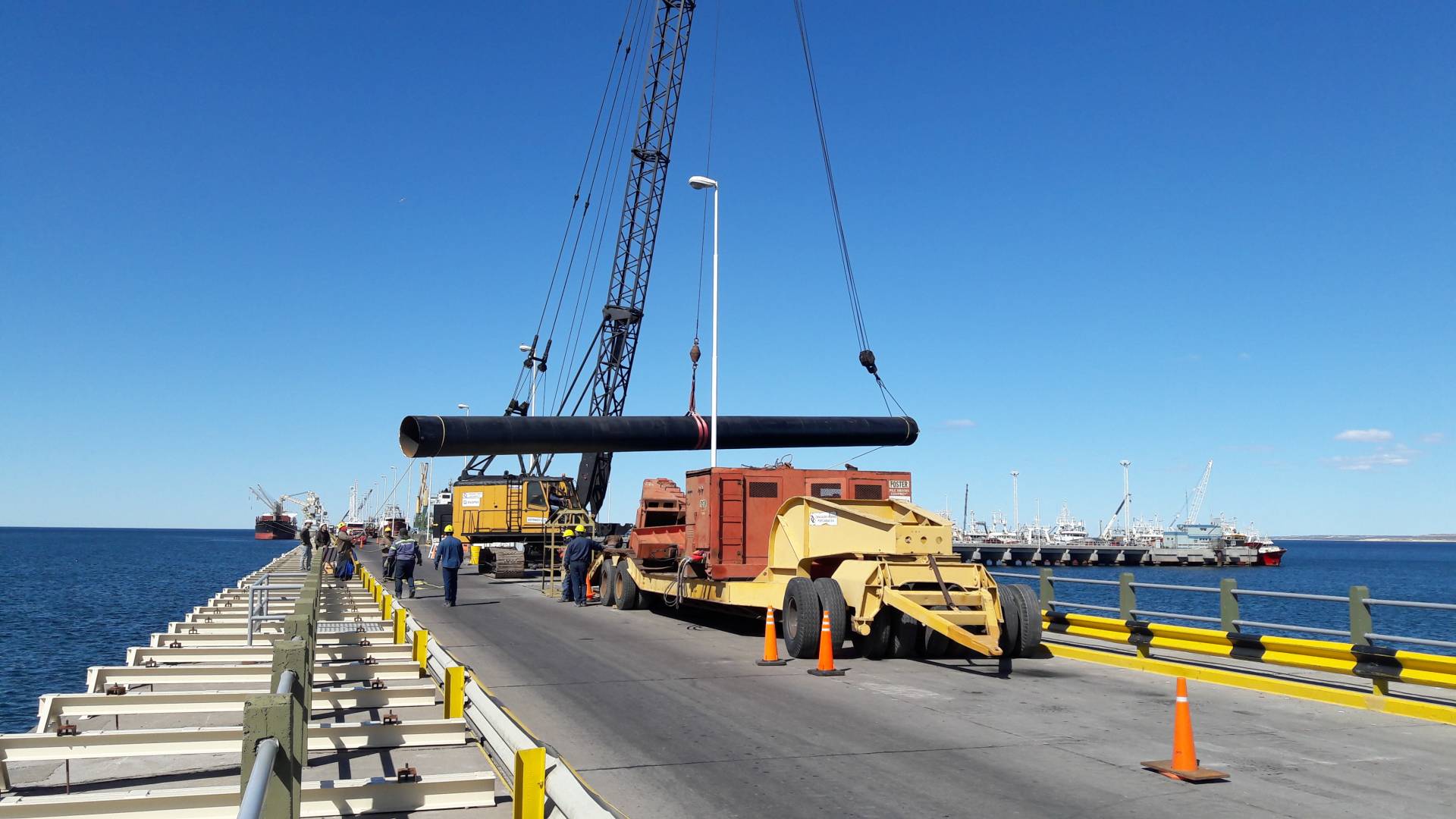la casa de los muelles avanzan los trabajos para mejorar dos muelles en puerto madryn la casa de los muelles avanzan los trabajos para mejorar dos muelles en puerto madryn