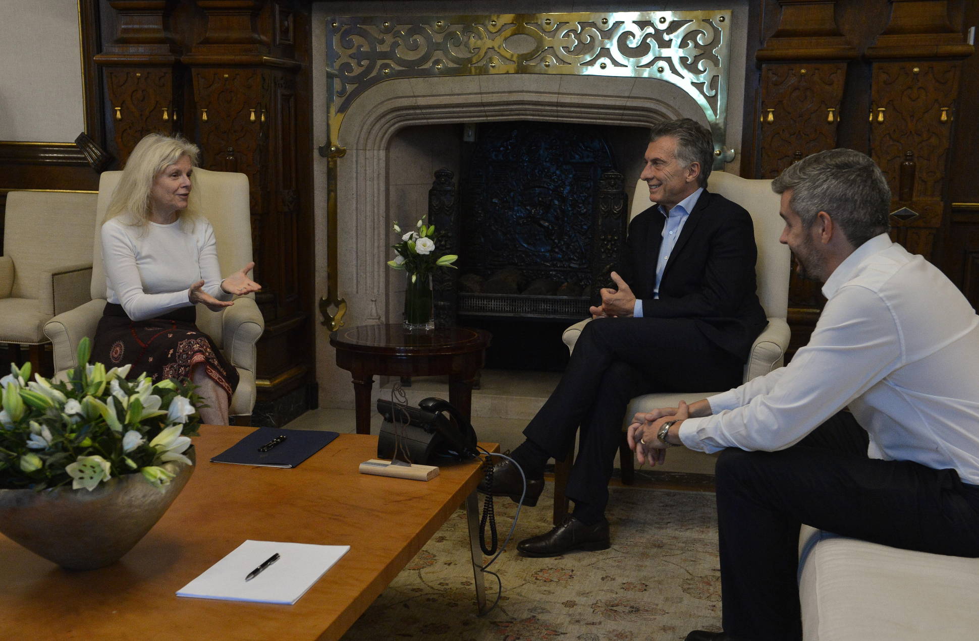 El presidente Macri recibió a la empresaria ecologista Kristine Tompkins