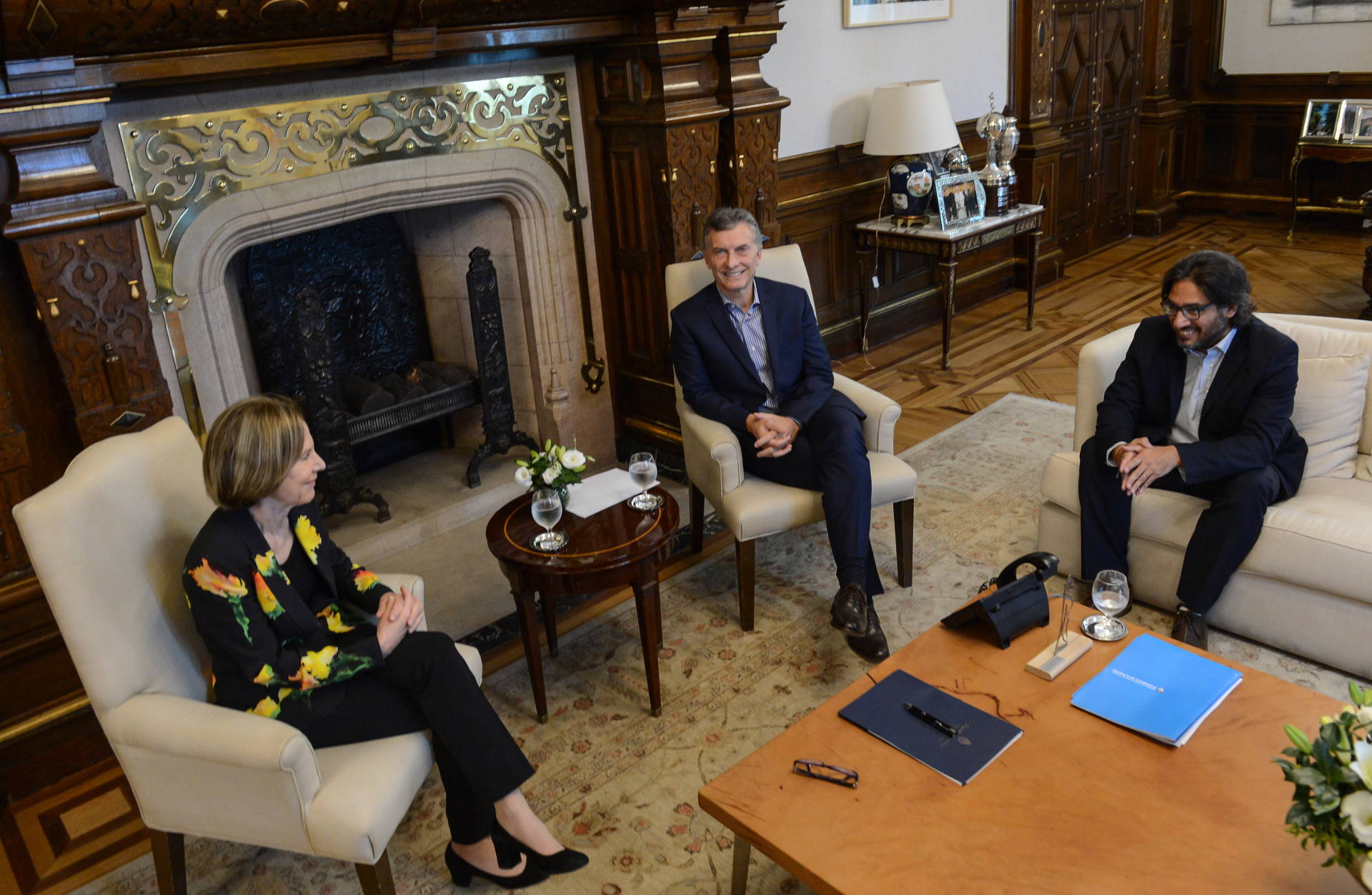 El presidente Macri recibió a Inés Weinberg de Roca