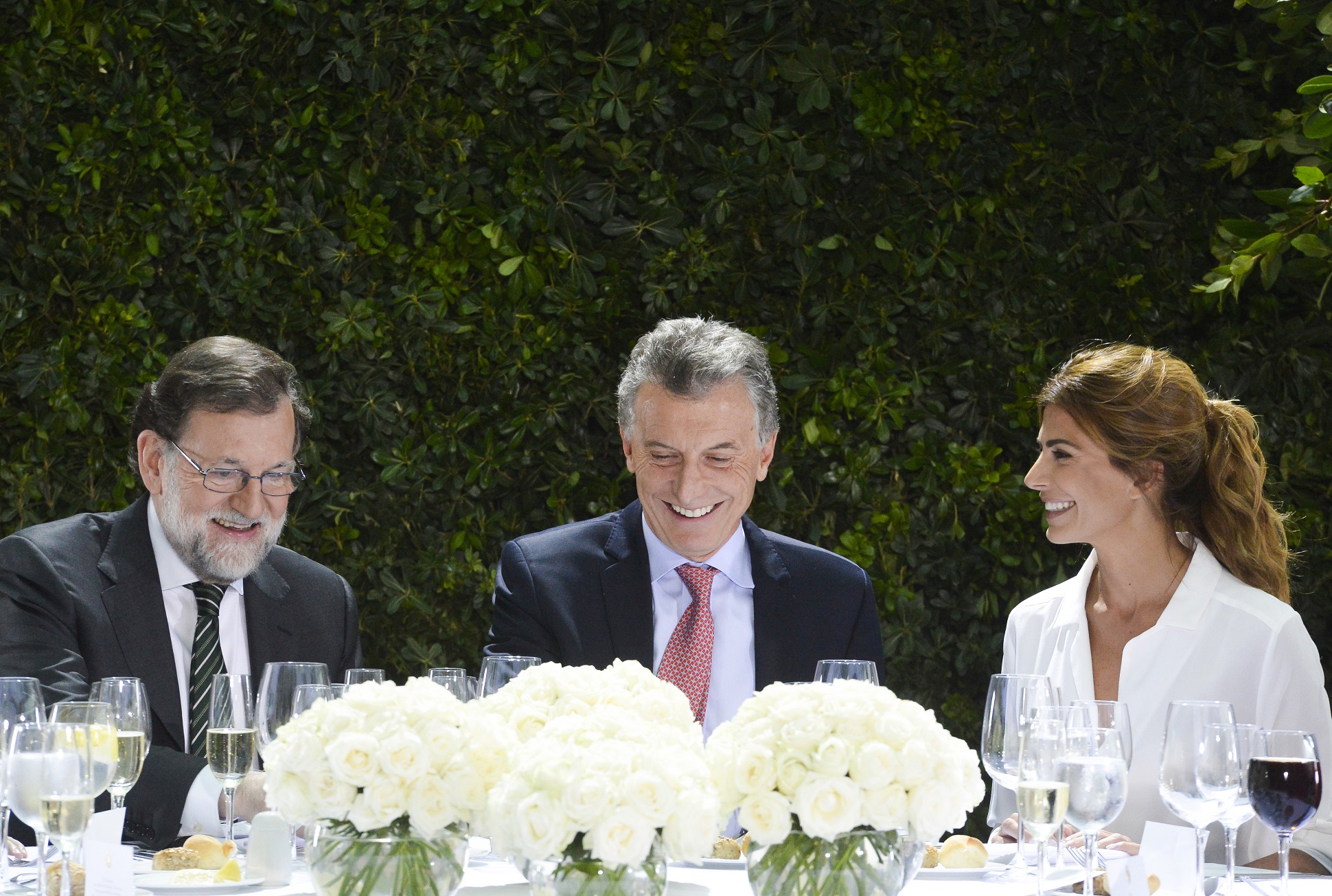 La Primera Dama, en el almuerzo en honor del presidente español