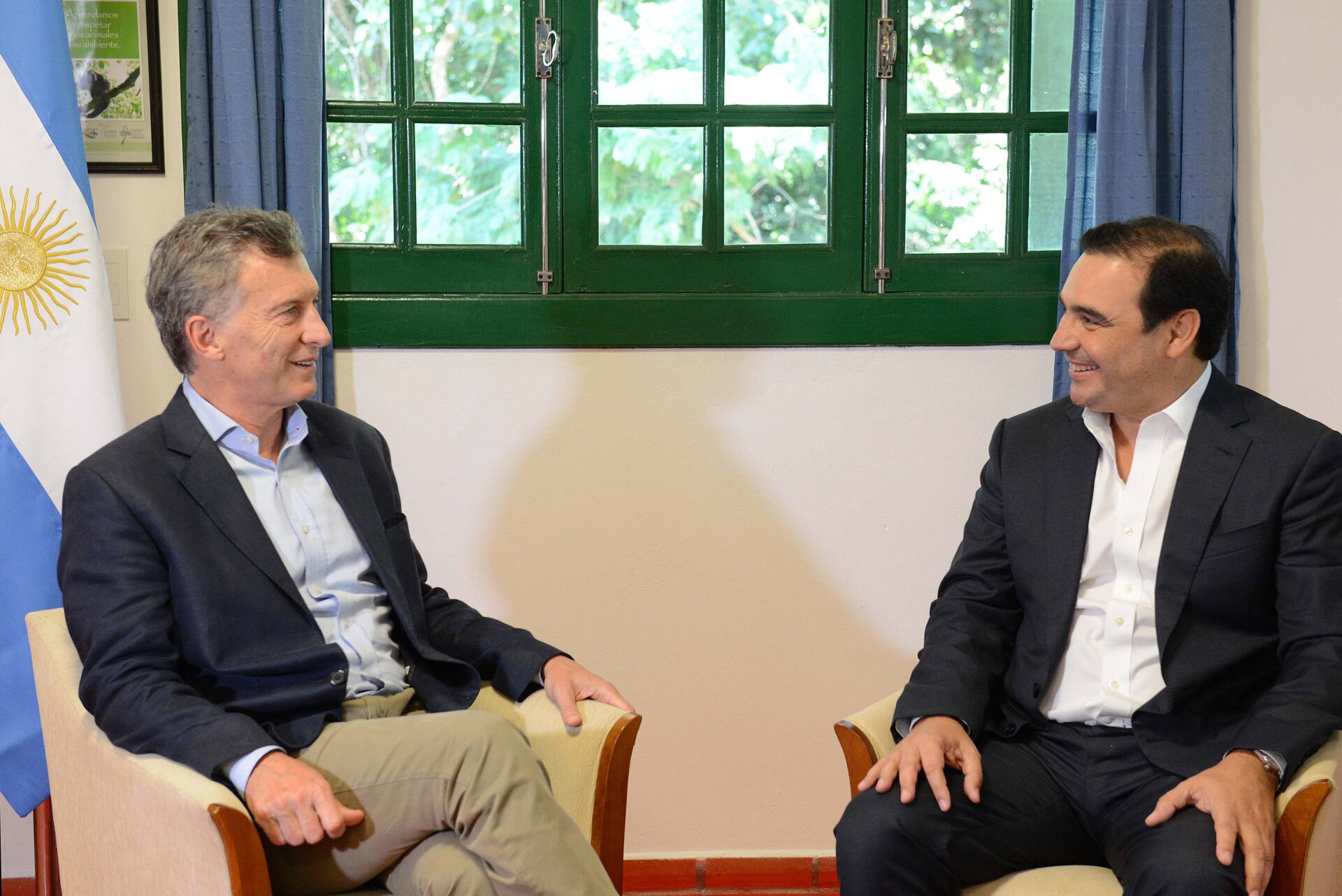 El presidente Mauricio Macri con el gobernador de Corrientes, Gustavo Valdés