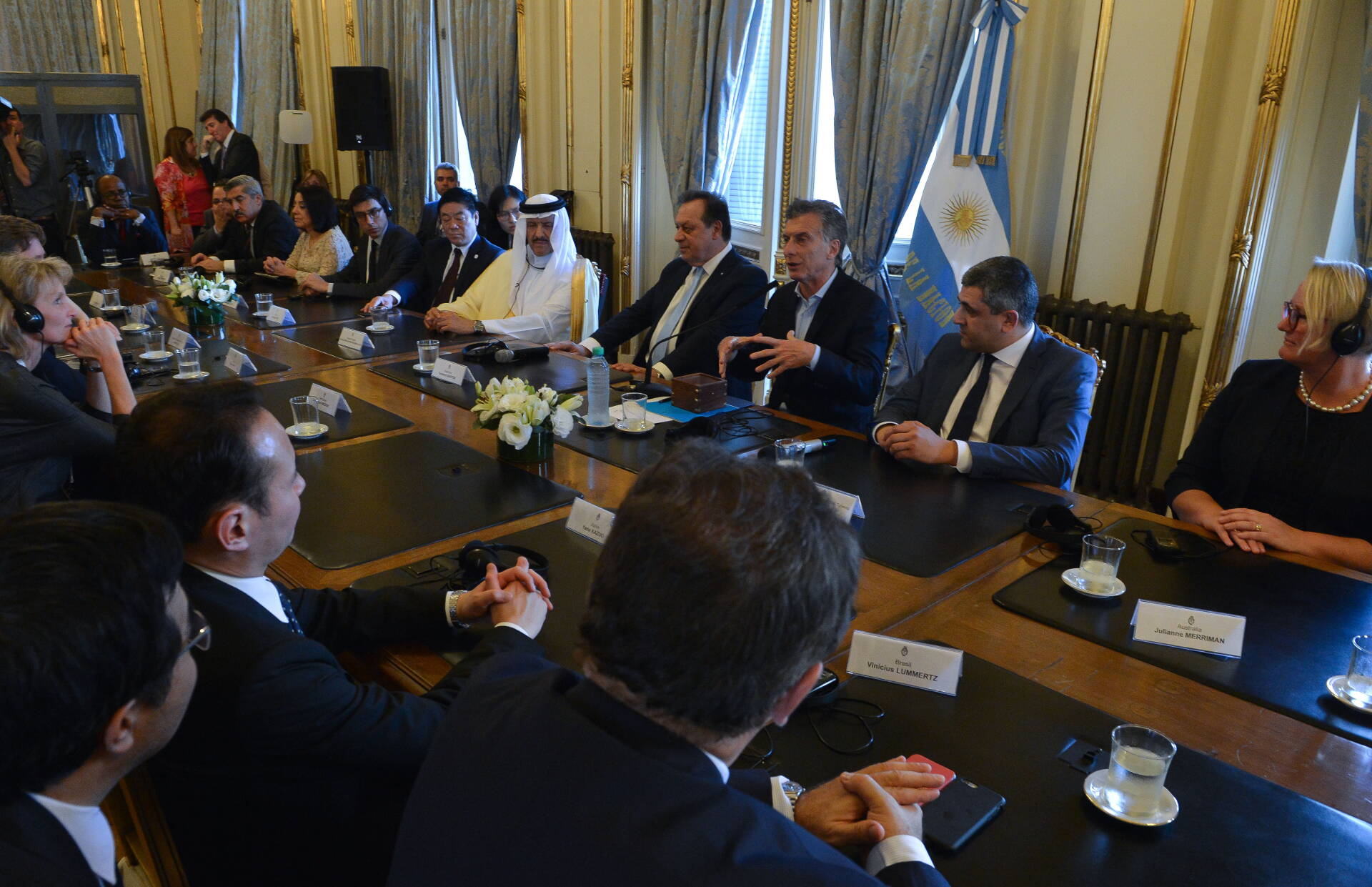 El presidente Macri recibió a los ministros de Turismo de los países del G20
