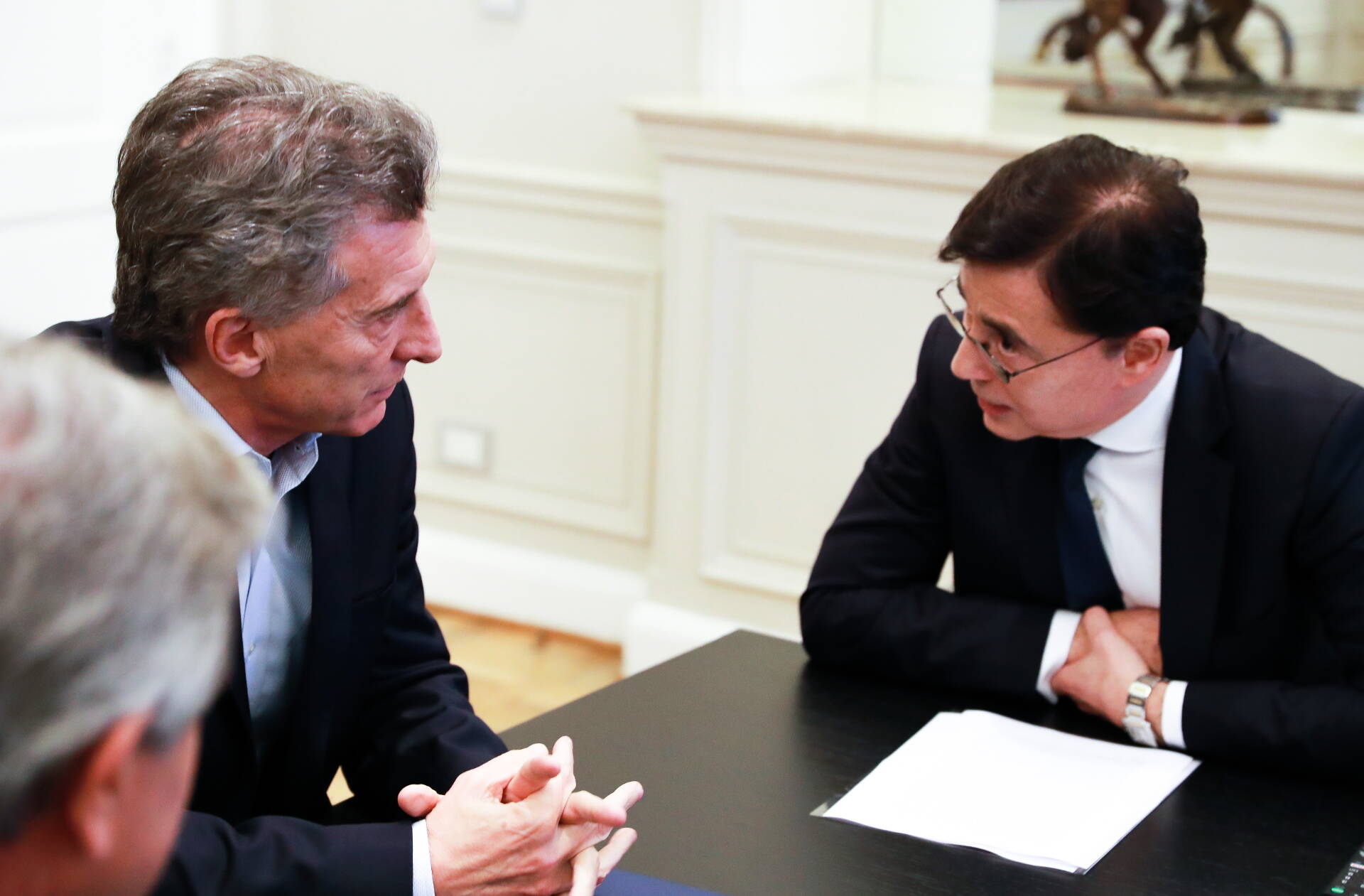 El presidente Macri recibió al titular de Editorial Perfil