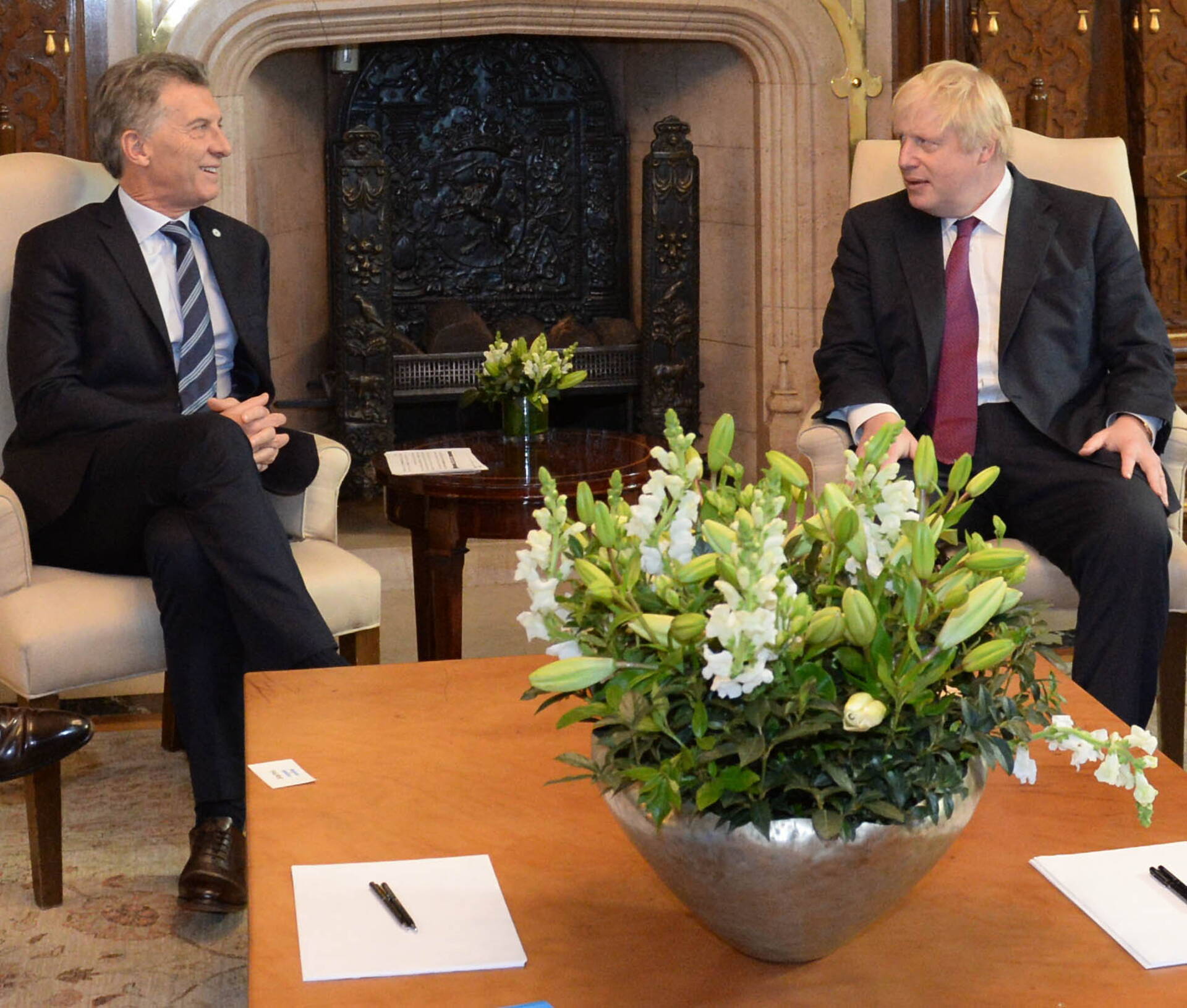 El presidente Macri recibió al canciller del Reino Unido