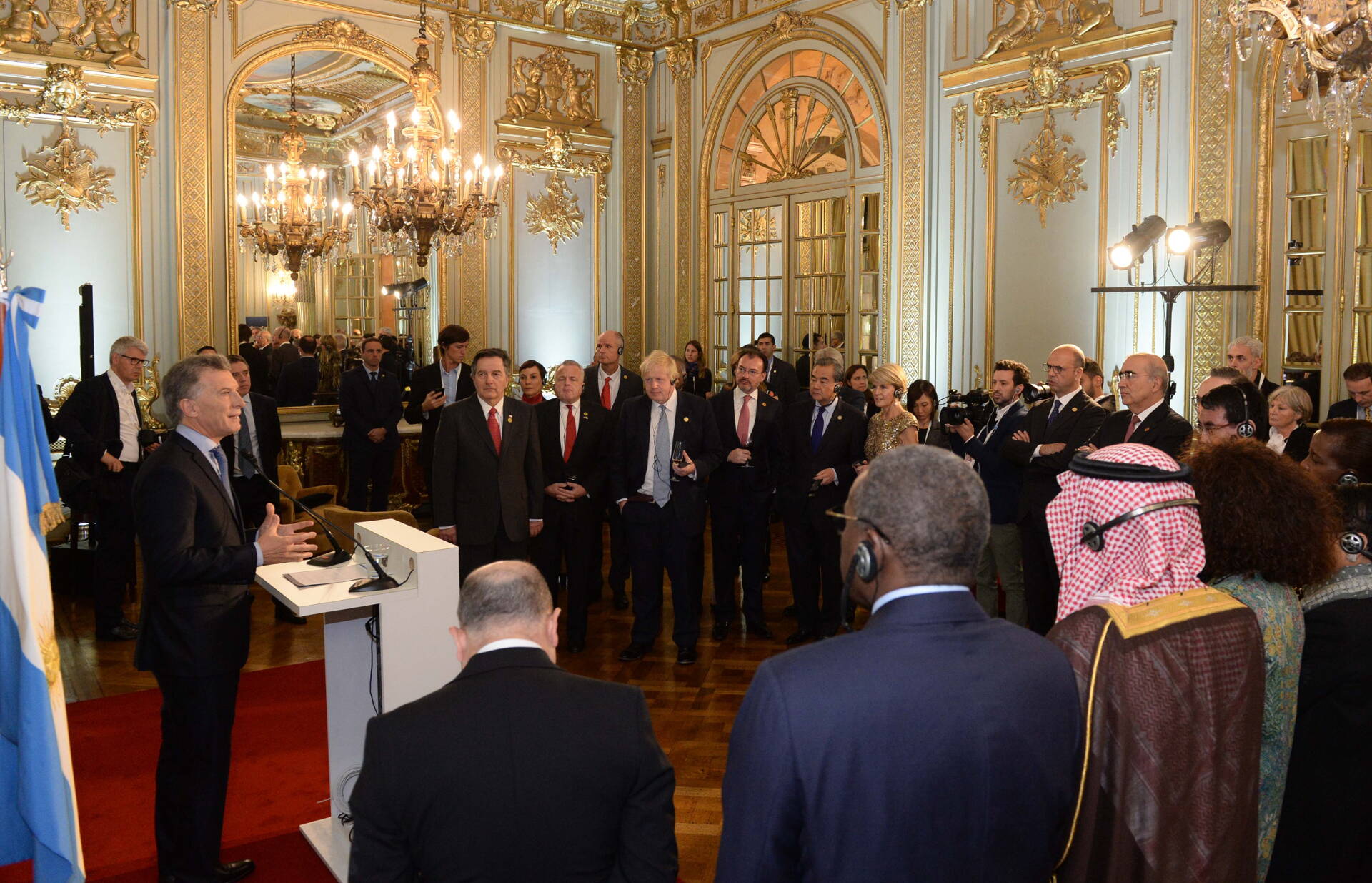 Macri dio la bienvenida a los cancilleres que asisten a la cumbre ministerial del G20 