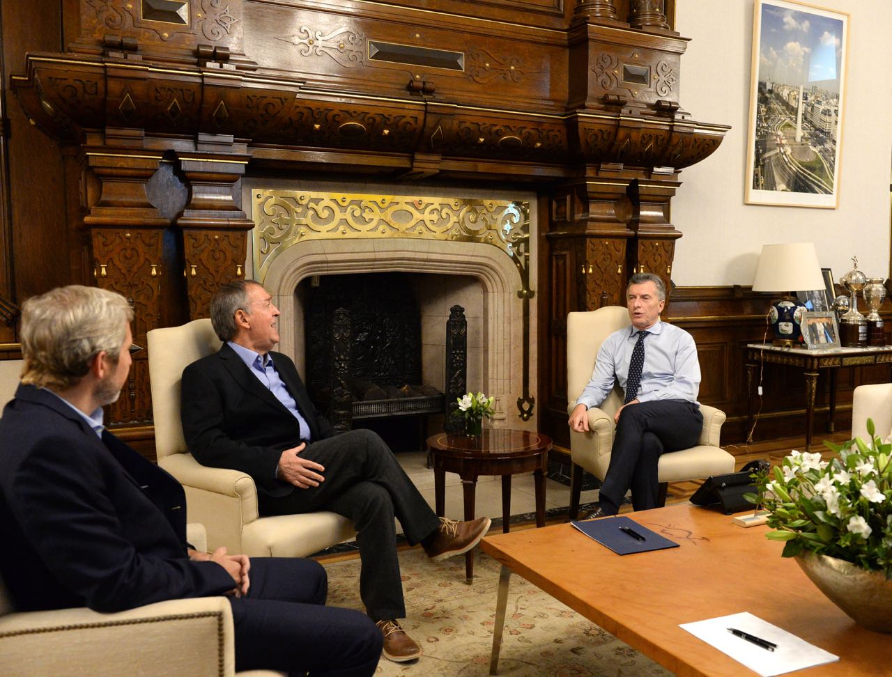 El presidente Macri recibió al gobernador de Córdoba