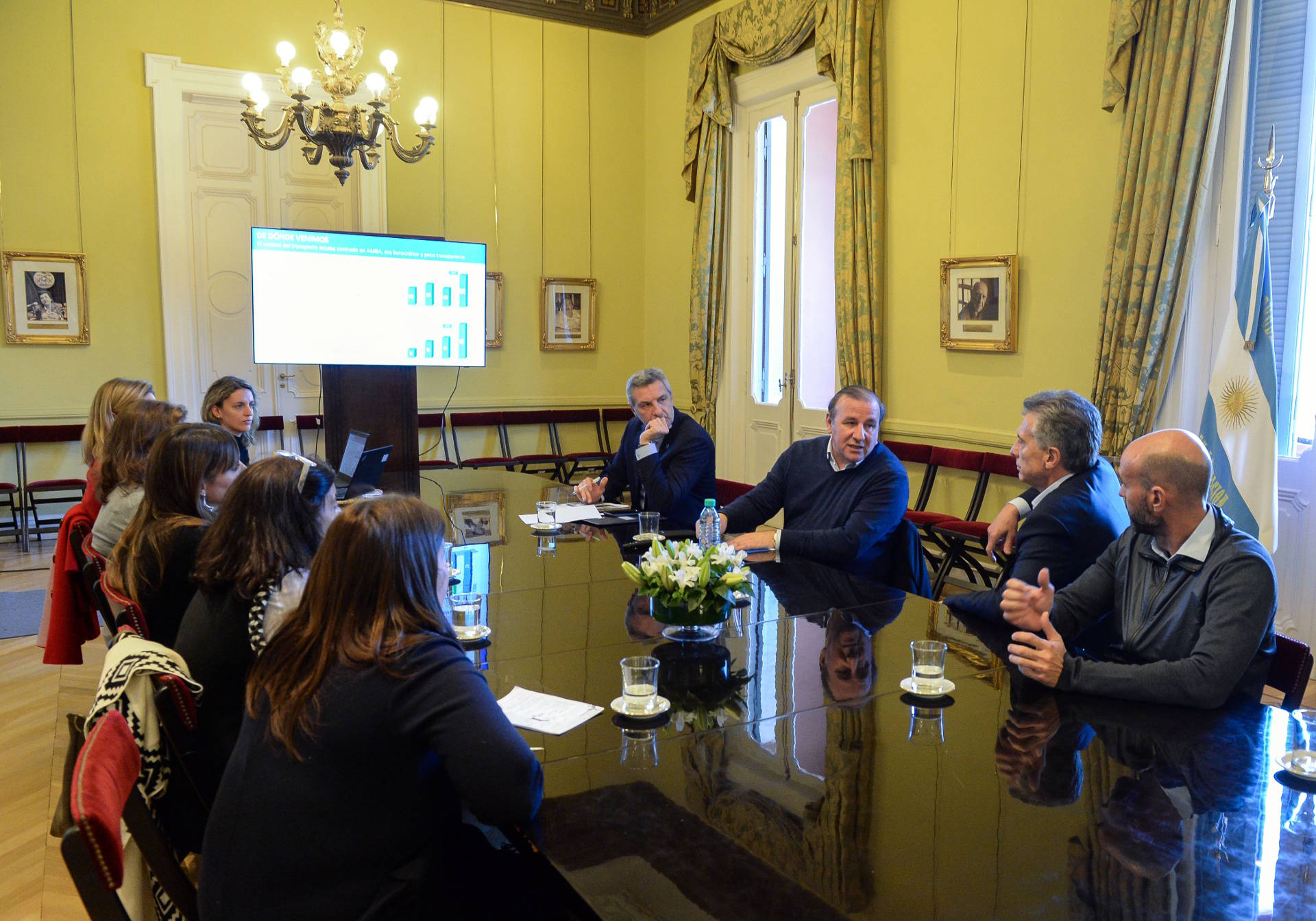 El Presidente se reunió con el ministro Dietrich y el equipo de la Agencia Nacional de Seguridad Vial